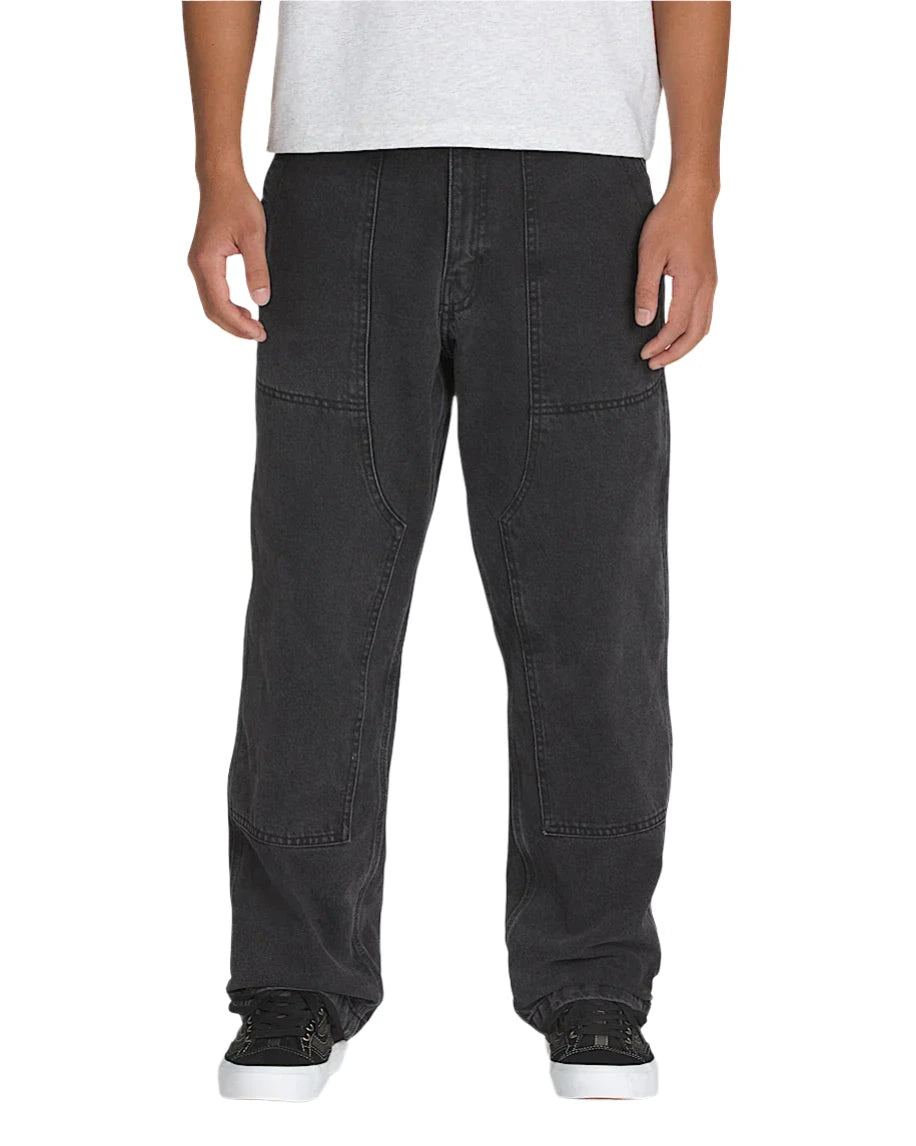 VANS Skate Loose Utility Denim Pants for Men - Pirate Black | Comfortable Skateboarding Jeans with Stretch | Perfect for Streetwear & Casual Outfits