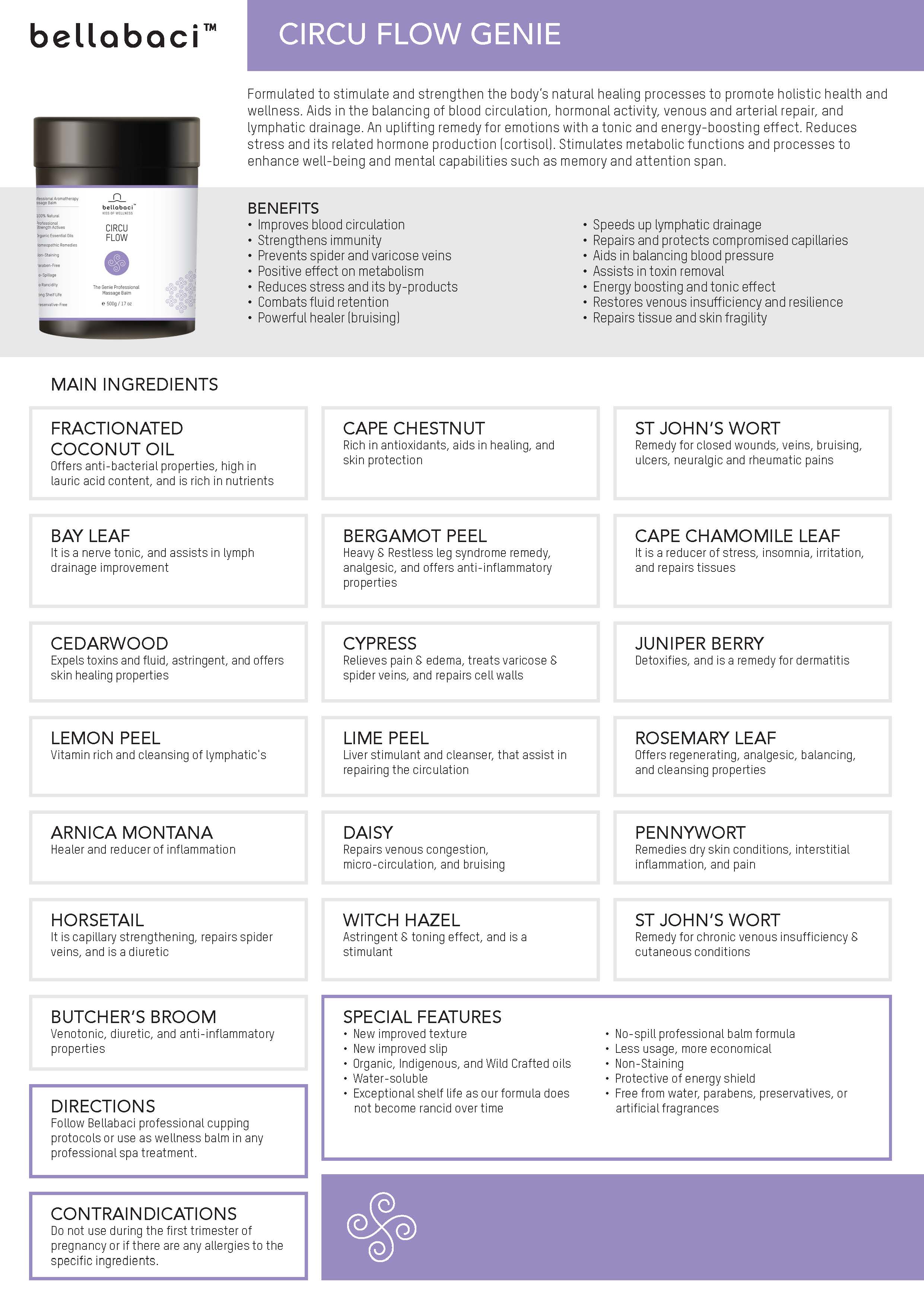 Bellabaci CircuFlow Wellness Balm - 17.63 oz Muscle Relief & Relaxation Balm for Pain Relief, Stress Relief & Improved Circulation - Perfect for Post-Workout Recovery & Daily Relaxation
