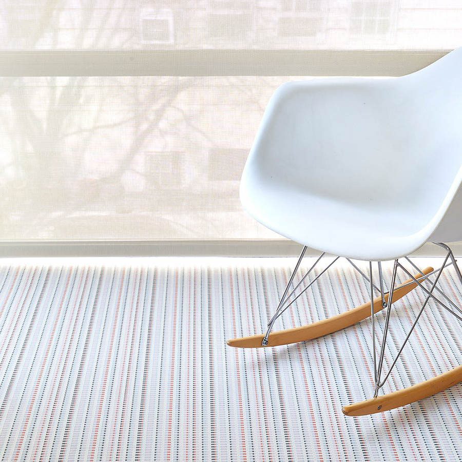 Chilewich Tambour Floor Mat - Non-Slip, Durable & Stylish - Perfect for Kitchen, Bathroom & Entryway - Available in 2 Sizes (Pop Design)