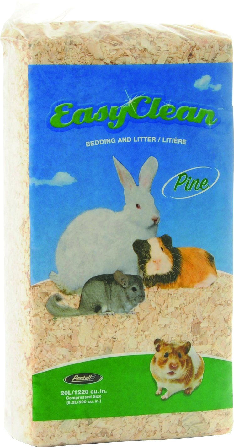 Easy Clean Pine Bedding 20L - Natural Wood Shavings for Small Pets - Perfect for Hamster, Rabbit & Guinea Pig Cages