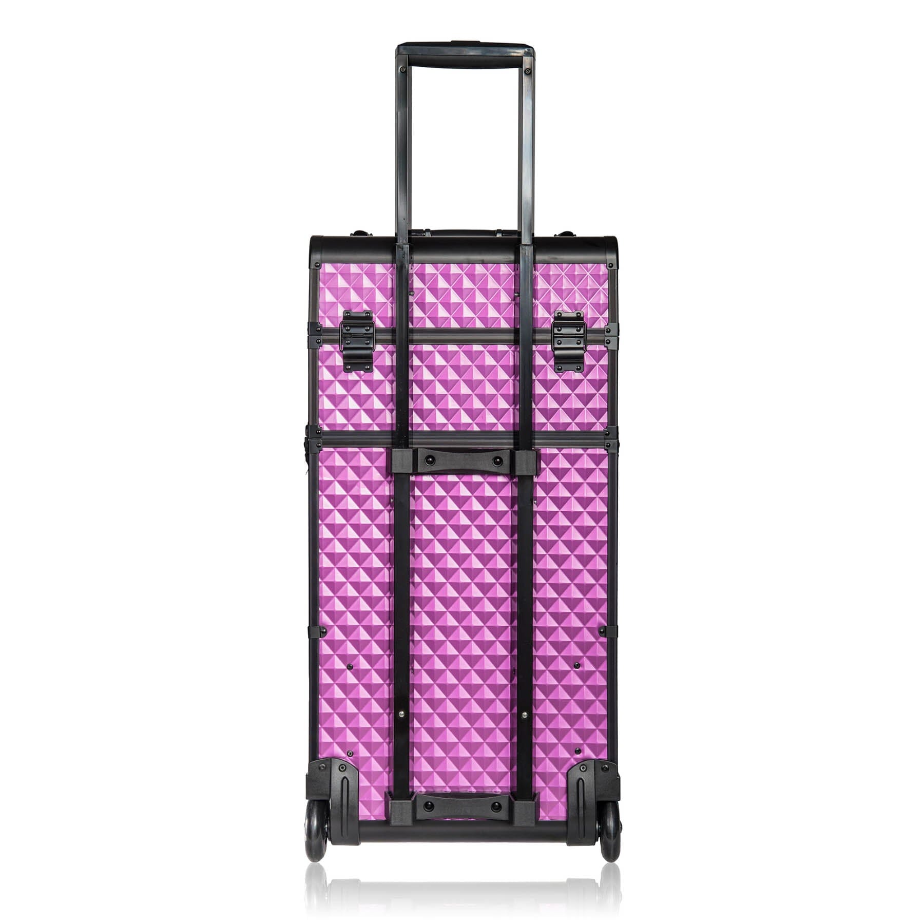 REBEL Series Pro Makeup Artists Rolling Train Case - Professional Trolley Case for Cosmetics & Beauty Tools | Perfect for Salon, Travel & On-Site Makeup Services
