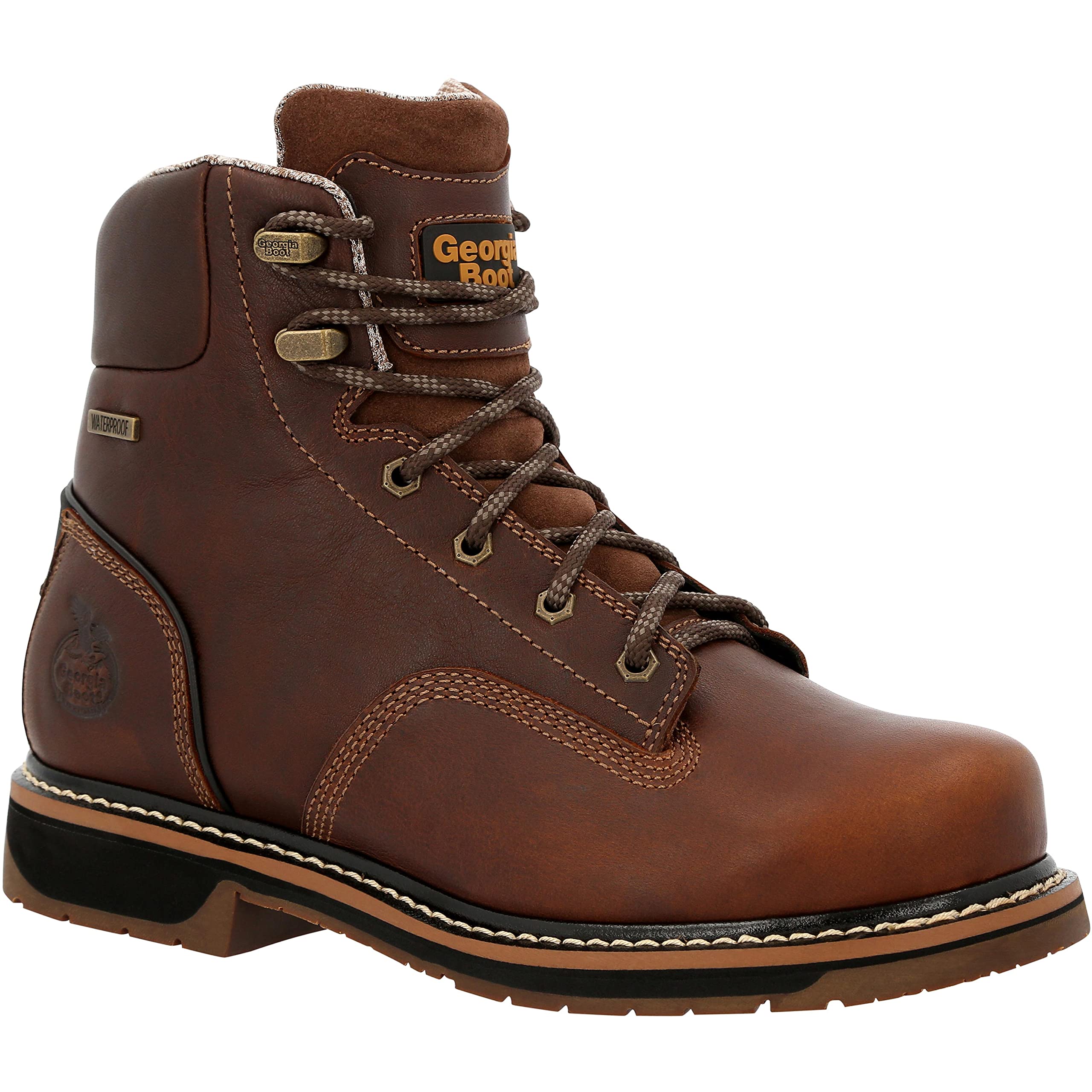 Georgia Boot Men's Amp Lt Edge Industrial Work Boot - Durable Safety Shoes for Construction, Warehouse & Outdoor Work