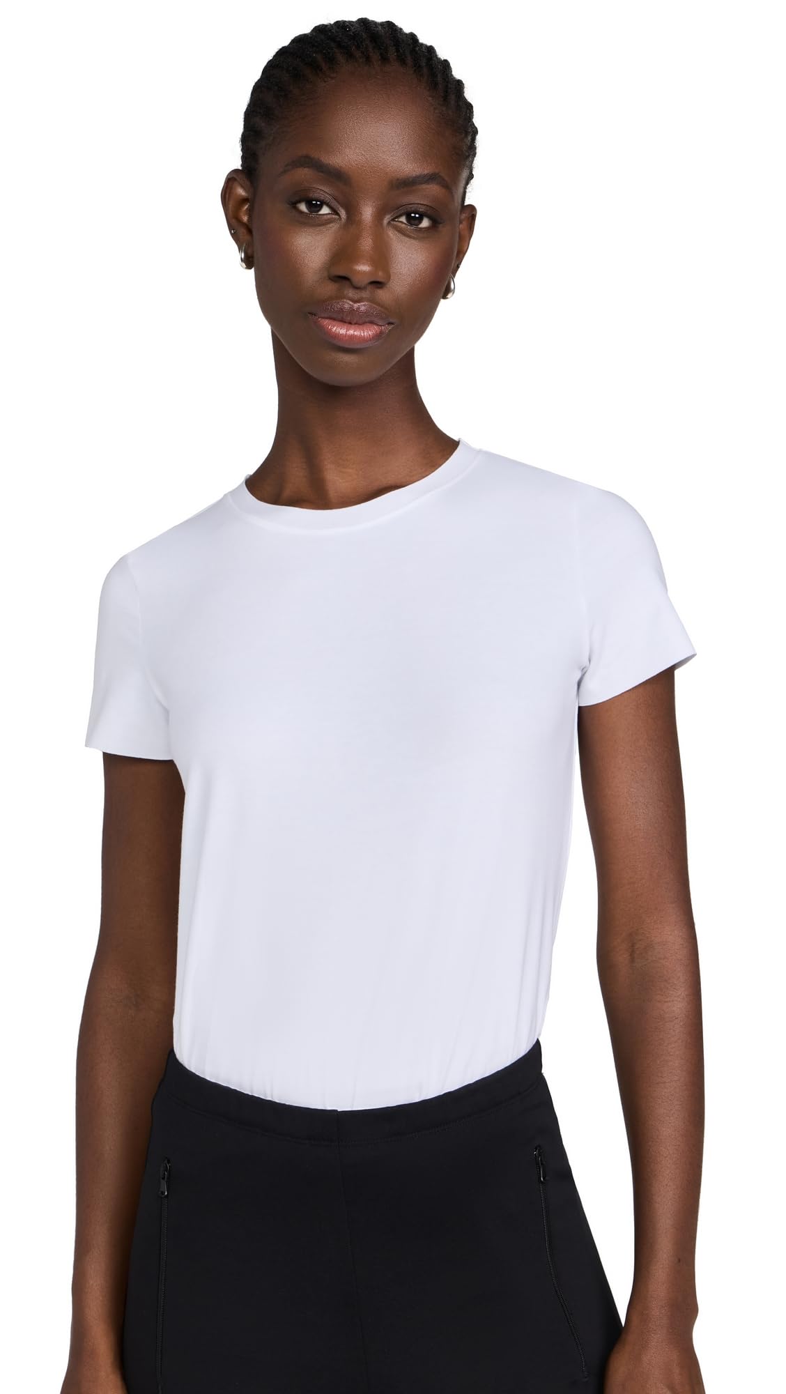 Commando Essential Cotton Crew Neck Bodysuit for Women - Soft Stretch Comfort Fit Seamless Underwear (BDS122) | Perfect for Layering, Everyday Wear & Special Occasions