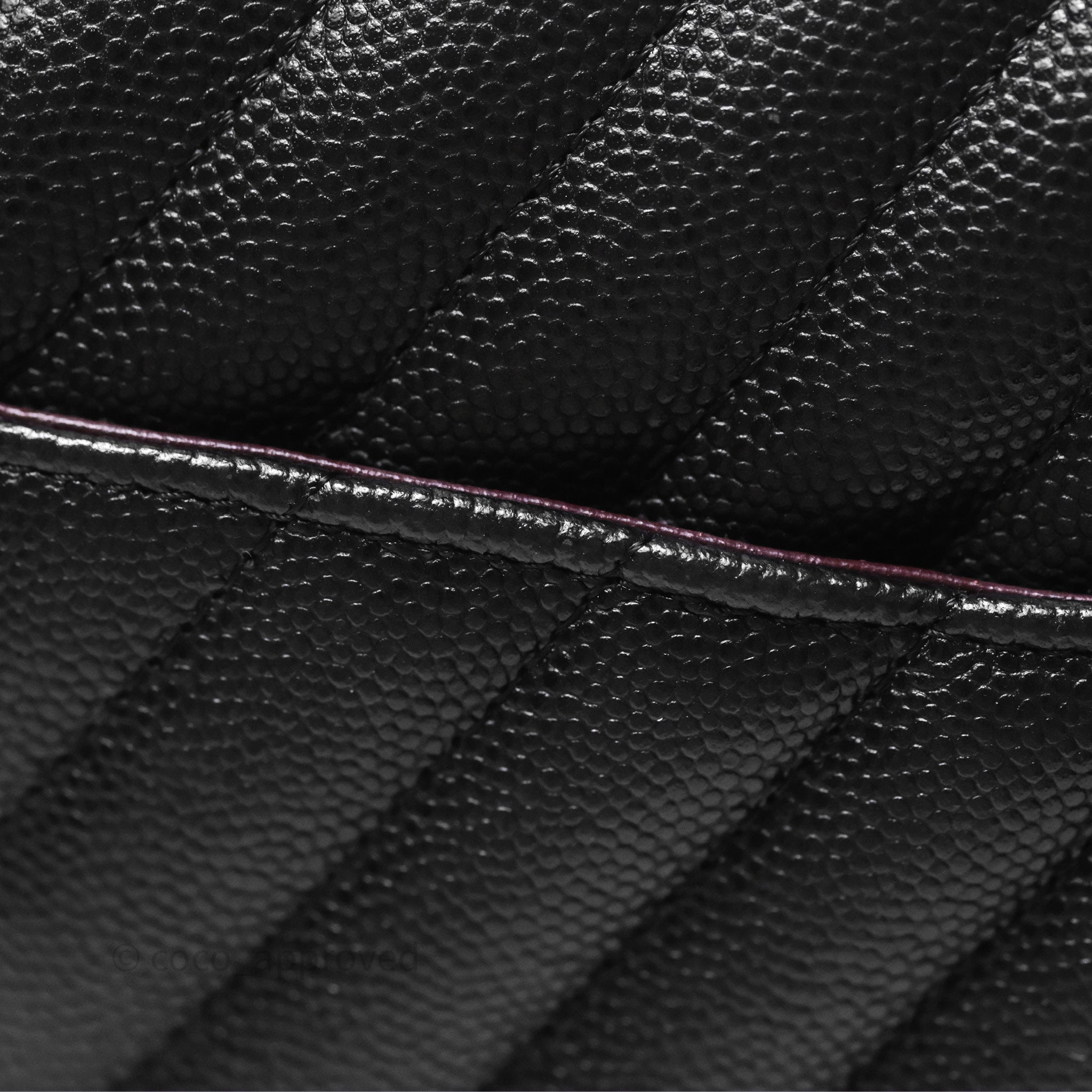 Chanel Classic M/L Medium Flap Chevron Black Caviar Silver Hardware Bag - Luxury Designer Handbag for Women, Perfect for Evening Events & Date Nights