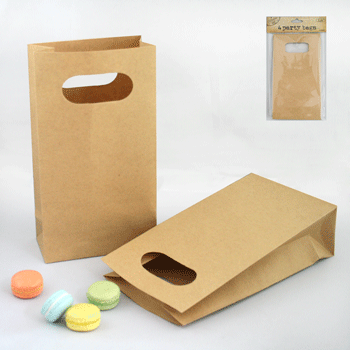 Eco-Friendly Kraft Party Favor Bags - 4 Pack - Perfect for Birthday Parties, Baby Showers & Wedding Favors