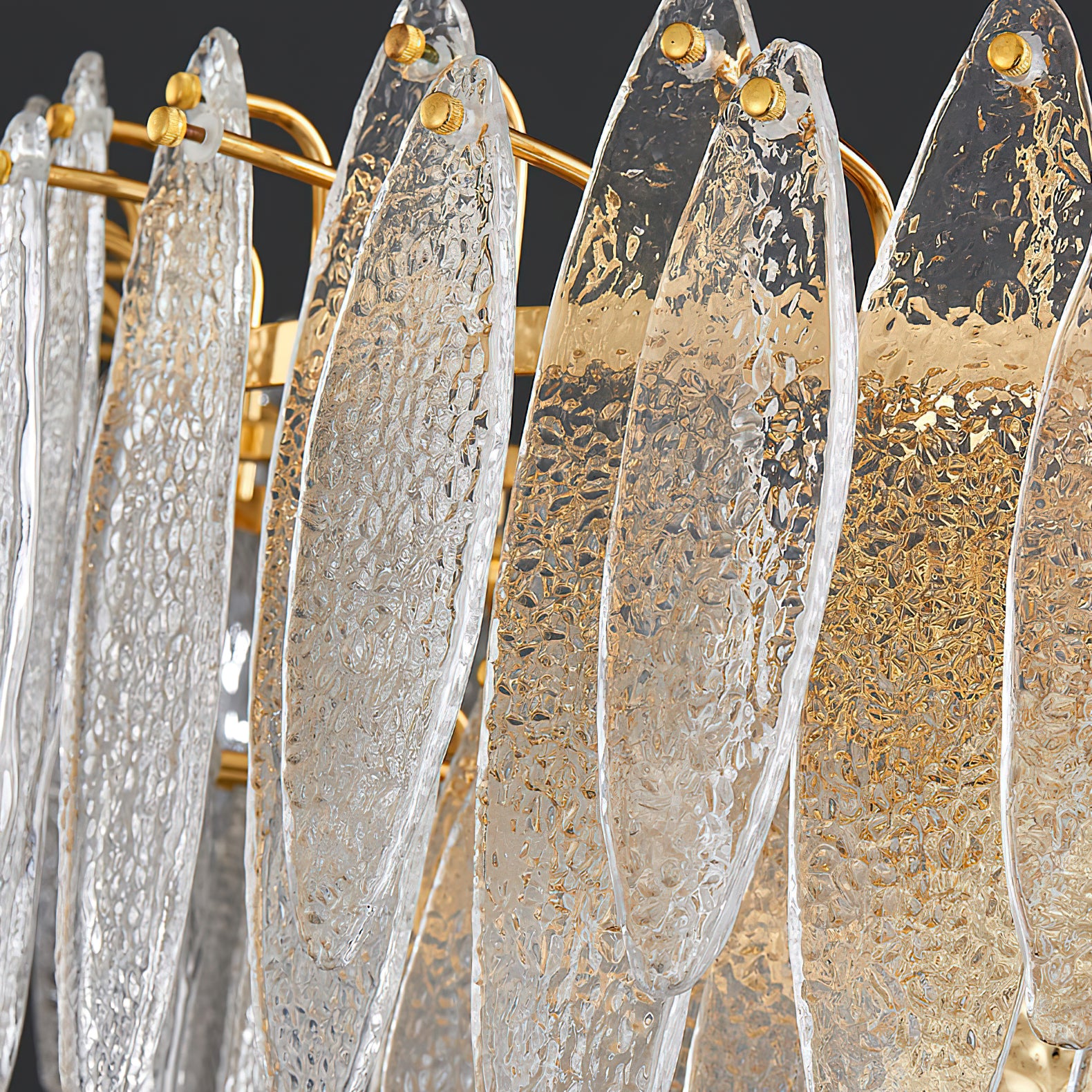 Elegant Lola Glass Chandelier - Modern Crystal Ceiling Light Fixture for Dining Room, Living Room & Bedroom Decor