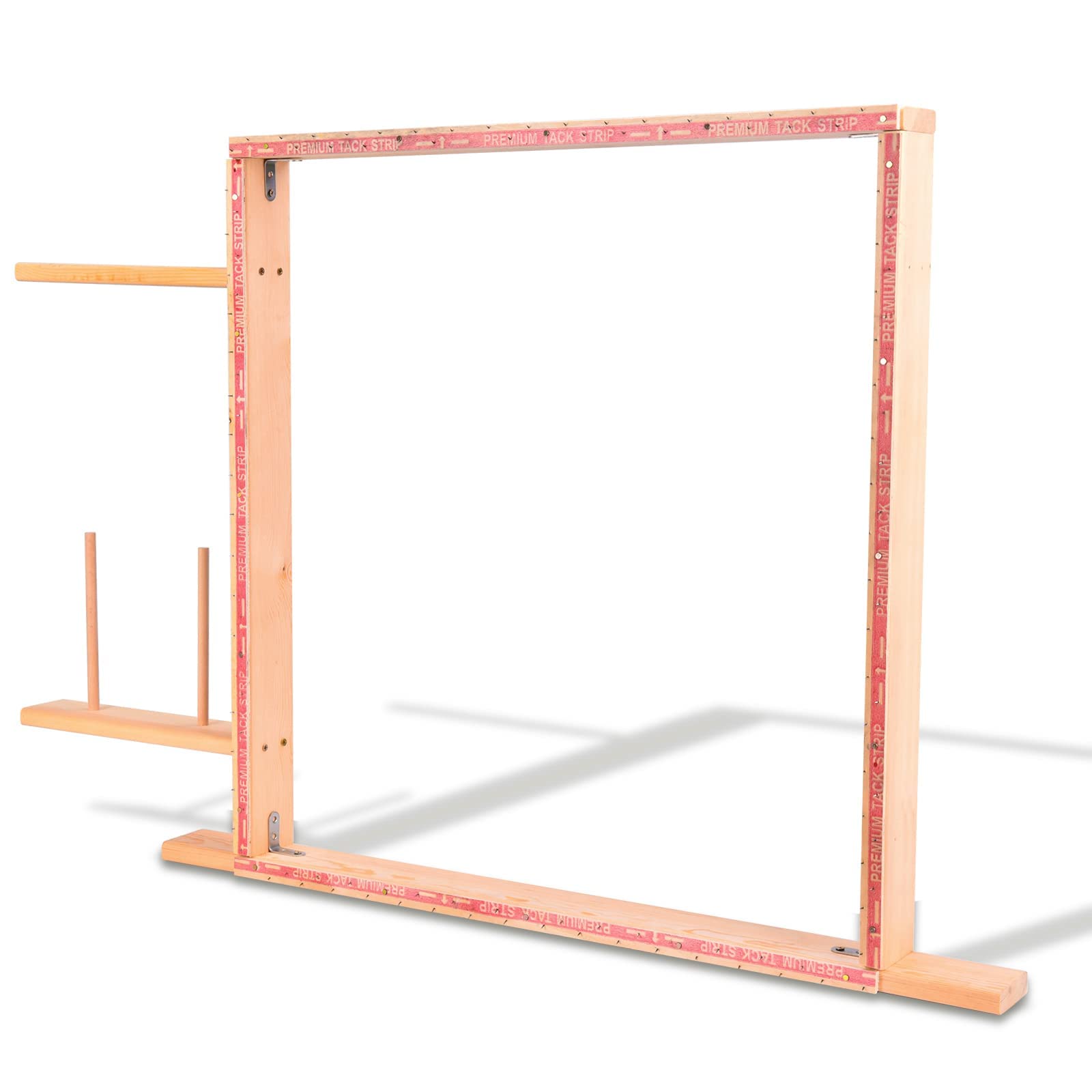 ZIOKOK 27.6 x 27.6 Inches Solid Wood Tufting Gun Frame - Large Rug Making Stand for DIY Crafts, Embroidery & Sewing | Perfect for Electric Carpet Gun Machine & Tabletop Display | Home Decor, Wall Art & Handmade Gift Projects
