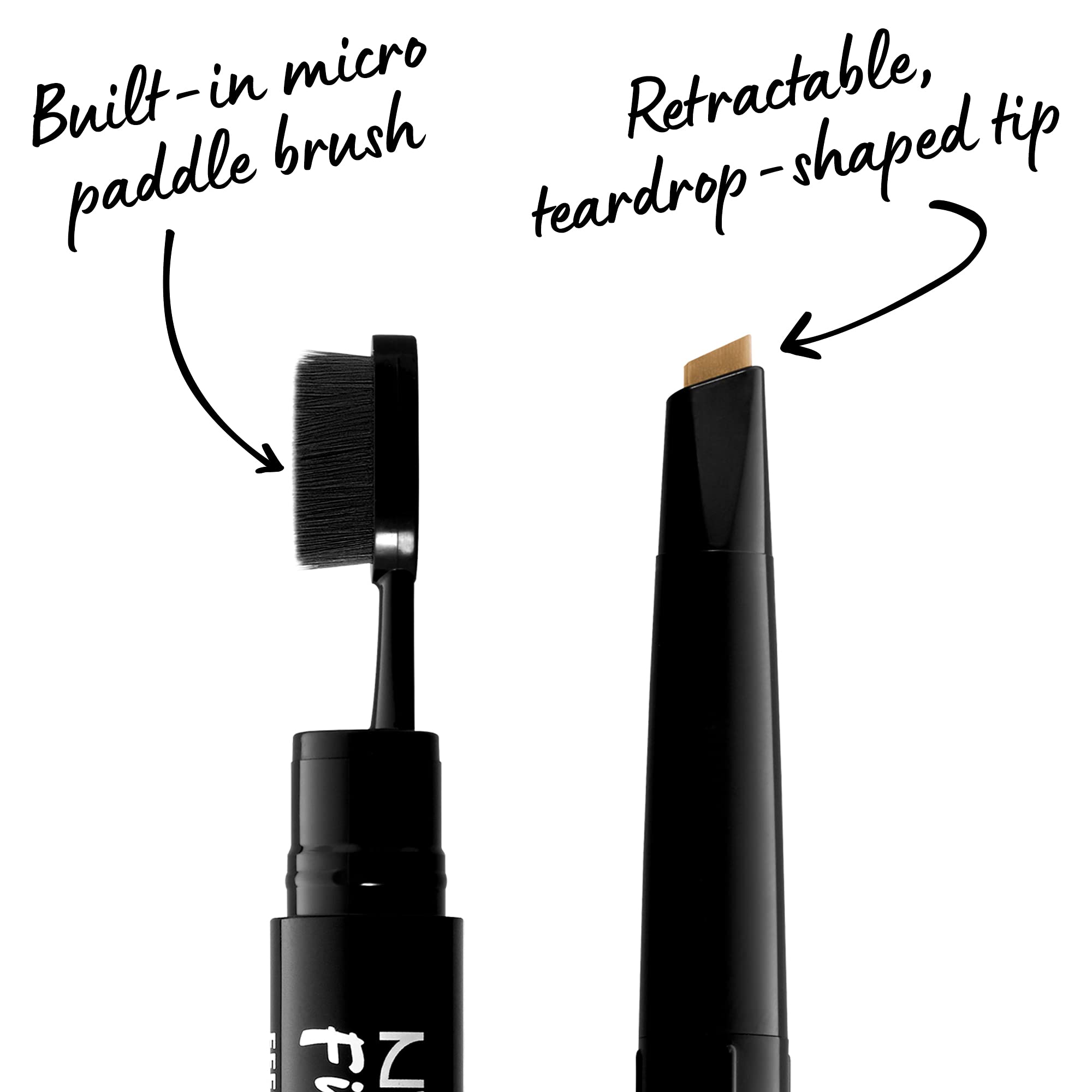 NYX Professional Makeup Fill & Fluff Eyebrow Pomade Pencil - Blonde | Waterproof Eyebrow Pencil for Natural-Looking Brows | Perfect for Everyday Makeup & Professional Use