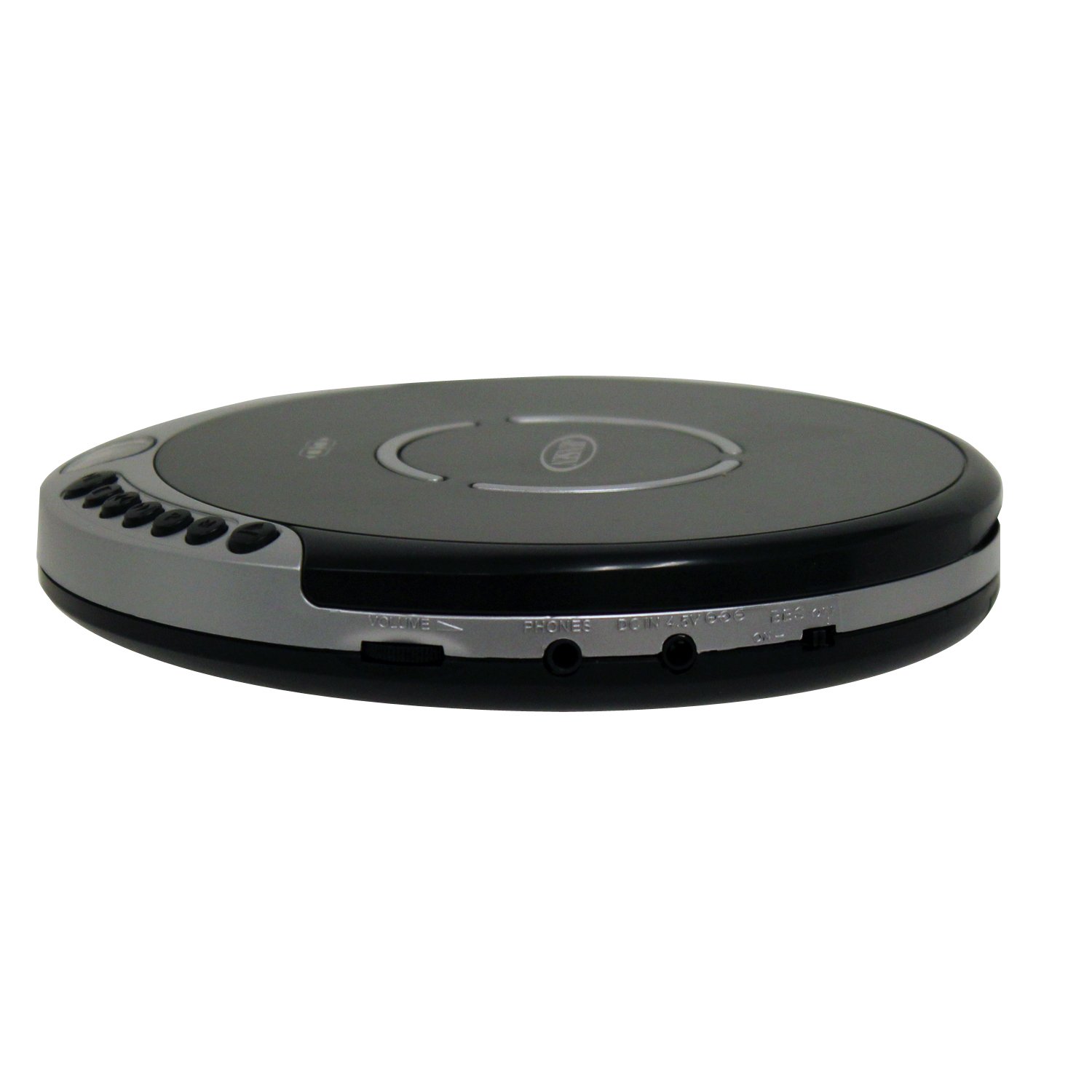 Portable CD Player with Anti-Skip Protection - FM Radio, Bass Boost & Stereo Earbuds - Personal CD Player for Commuting, Workouts & Travel - Black