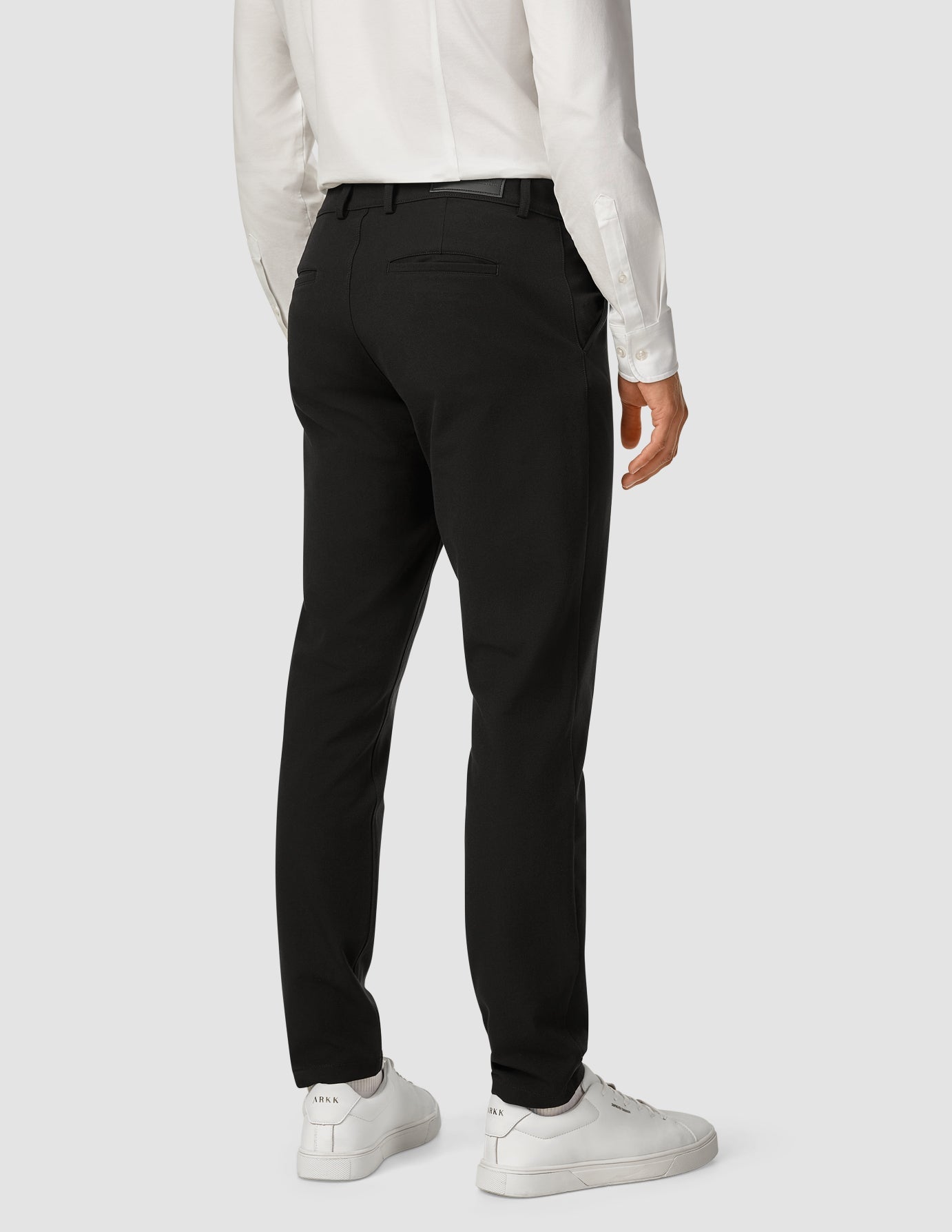 GEN2 Slim Fit Black Pants for Men - Comfortable Stretchable Trousers for Work, Office & Casual Wear