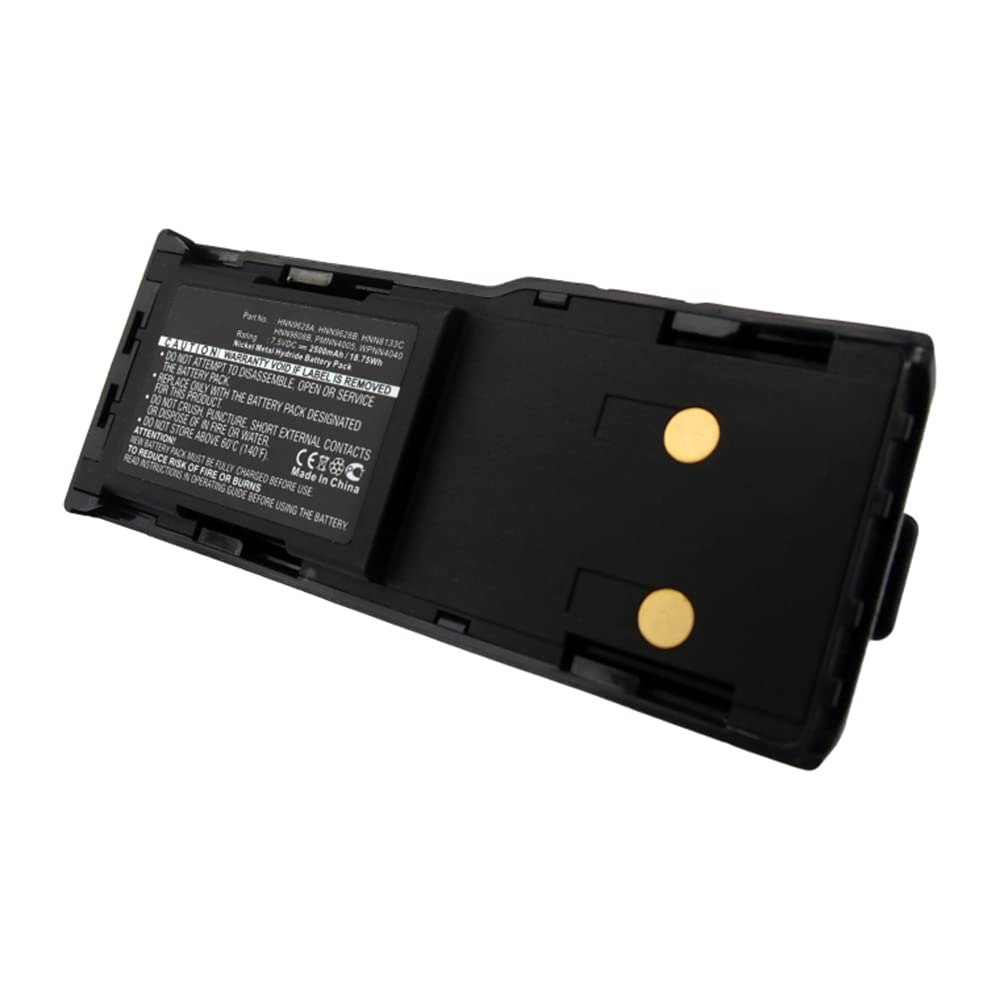 Synergy Digital 2-Way Radio Battery - 2500mAh Ni-MH Replacement for Motorola WPNN4044AR & HNN8133C - High Capacity 7.5V Battery for Walkie Talkies - Perfect for Construction, Security, and Outdoor Adventures