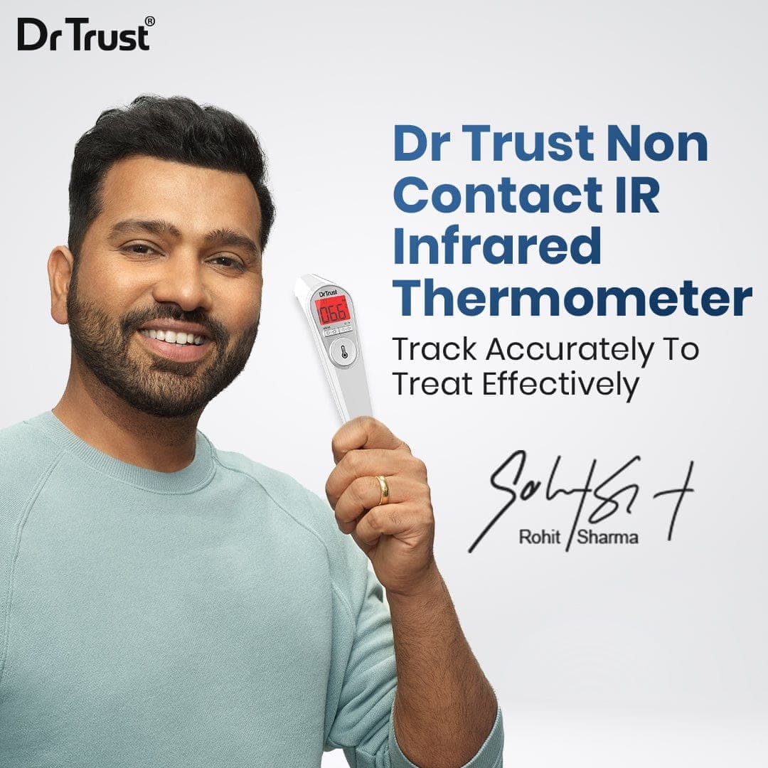 Dr Trust USA Non-Contact Infrared Thermometer 615 - Fast & Accurate Digital Forehead Thermometer for Adults, Kids, Babies - Perfect for Home, Office, Travel & Medical Use