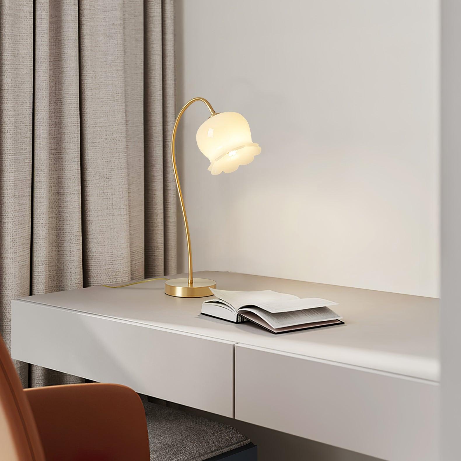 Elegant Orchids Table Lamp - Modern LED Night Light for Bedroom, Living Room, and Office Decor - Perfect for Reading, Relaxation, and Creating Cozy Ambiance