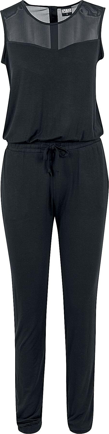 Women's Tech Mesh Long Jumpsuit - Comfortable Stretchy One-Piece Romper for Workout, Yoga & Casual Wear