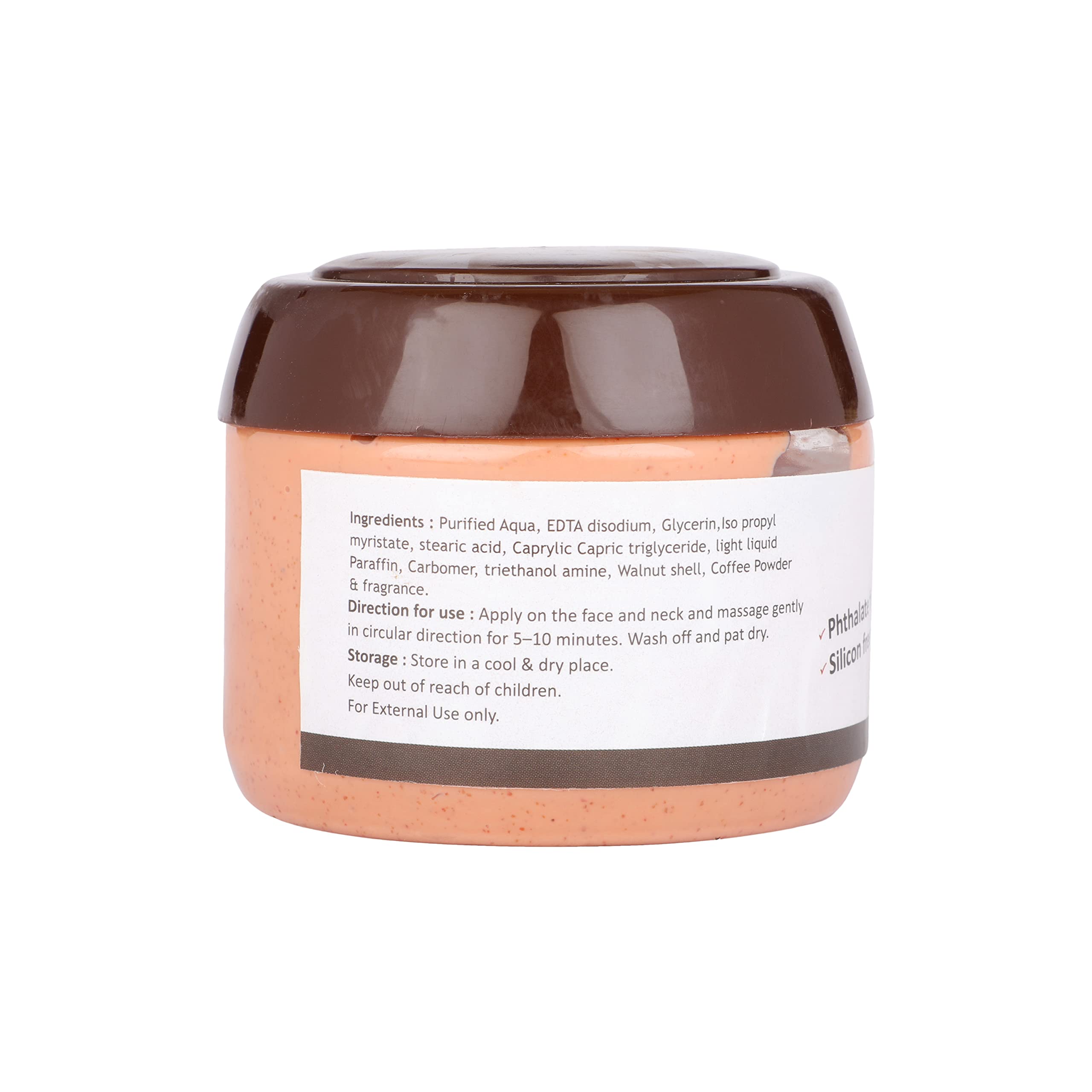 Natural Coffee Face & Body Scrub with Organic Ingredients - 300g Exfoliator for Glowing Skin | Perfect for Spa Day & At-Home Skincare Routine