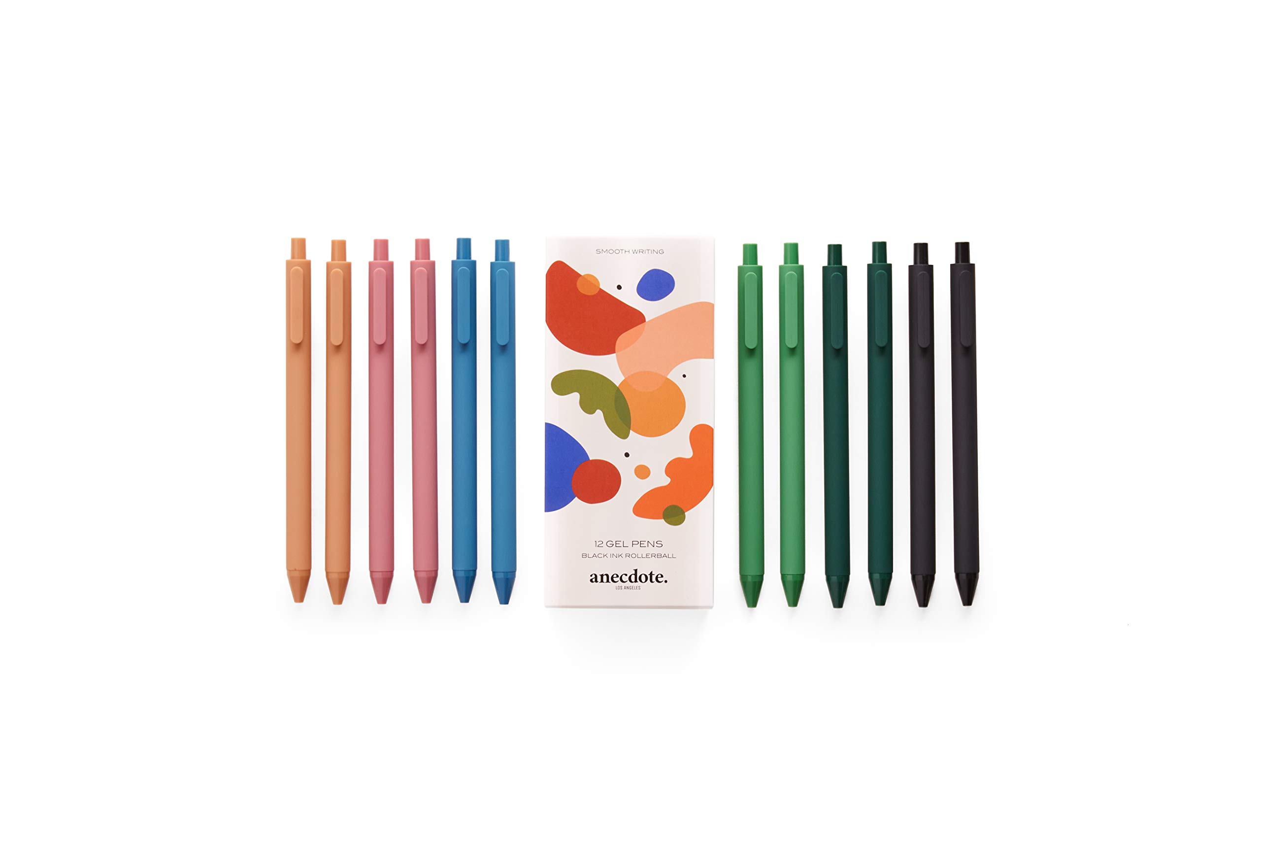 2025 Daily Planner & 12-Pack Black Retractable Gel Pens (0.5mm Fine Point) - Smooth Writing for Office, School, Journaling & Note Taking - Perfect Work Planner & Study Supplies Set