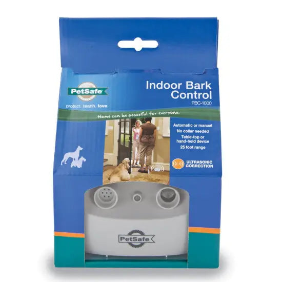 Ultrasonic Indoor Bark Control Device for Dogs - Stop Excessive Barking with Sound & Vibration - Perfect for Home, Apartment & Office Use