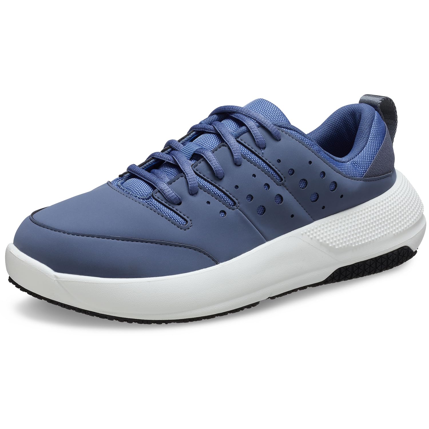 Crocs Men's On The Clock Slip Resistant Work Sneakers - Non-Slip Comfort Shoes for Restaurant, Hospital & Service Industry Professionals