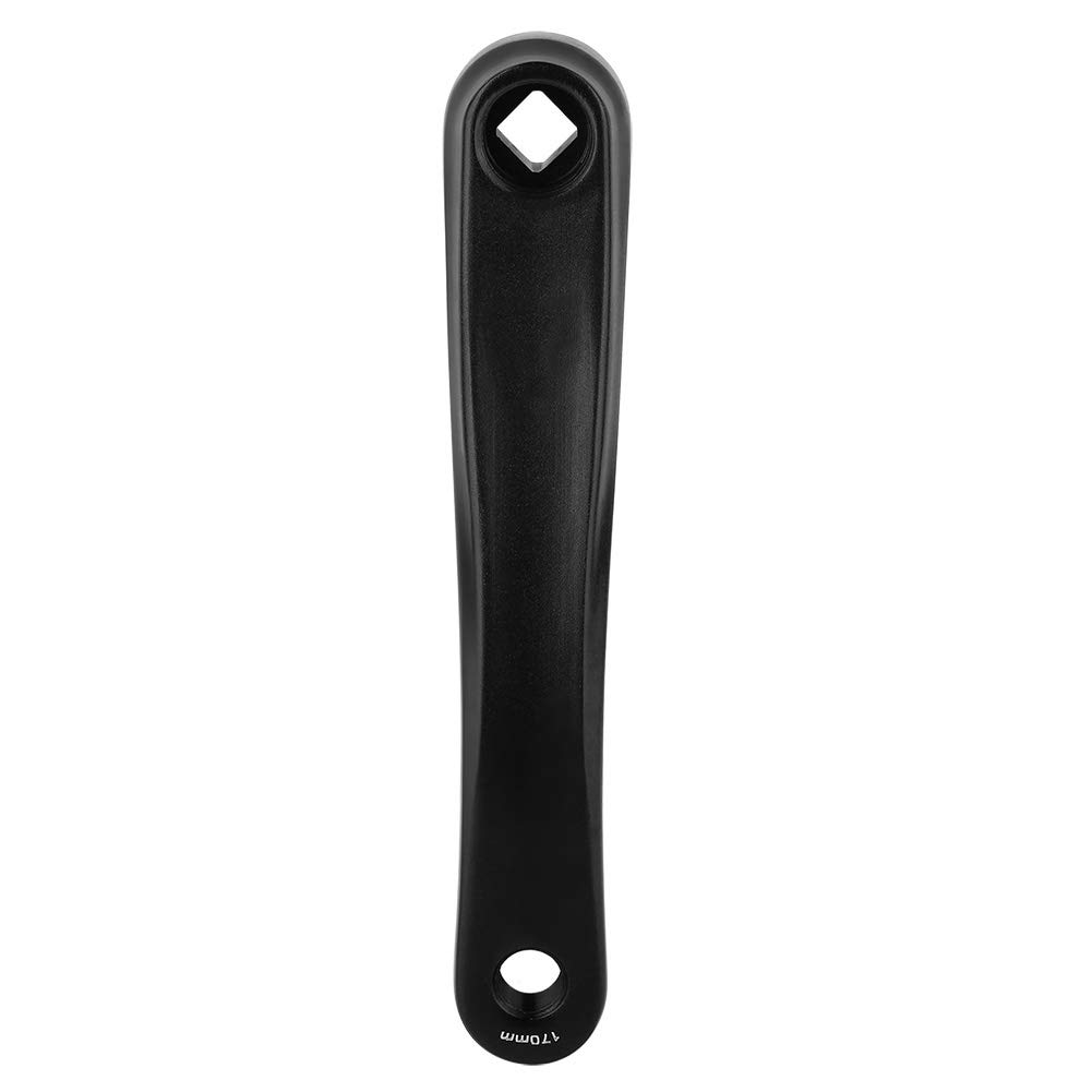 Aluminum Alloy Bike Crank Arm 170mm - Left Side Replacement Part for Mountain/Road Bikes (Black, Diamond Hole) | Durable & Lightweight Cycling Component for Bike Repair & Maintenance | Perfect for Commuting, Trail Riding & Fitness Cycling