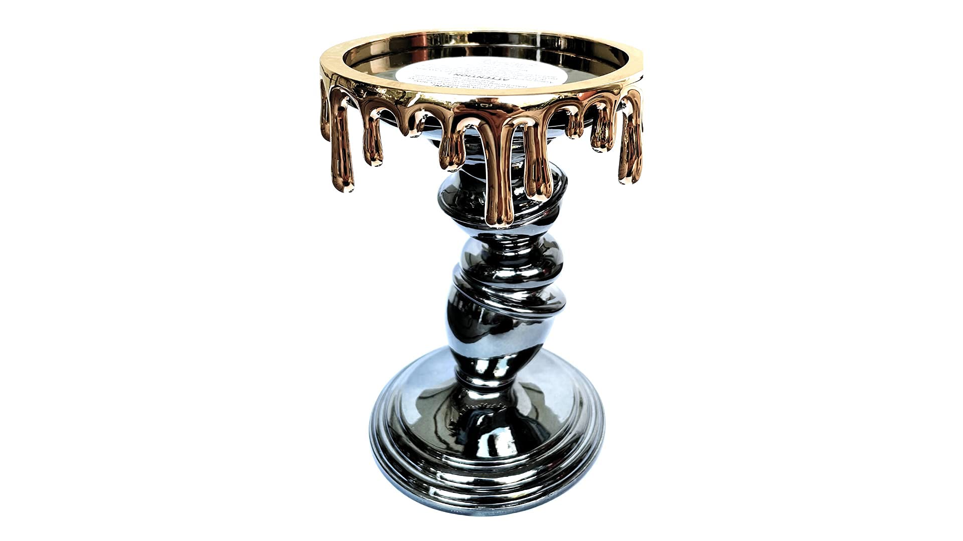 Bath & Body Works Candle Holder for White Barn 3-Wick Candles - Halloween Decor 2021 - Tilted Pedestal Stand (Candle Not Included) | Perfect for Spooky Home Decor, Party Centerpieces & Seasonal Gift Giving