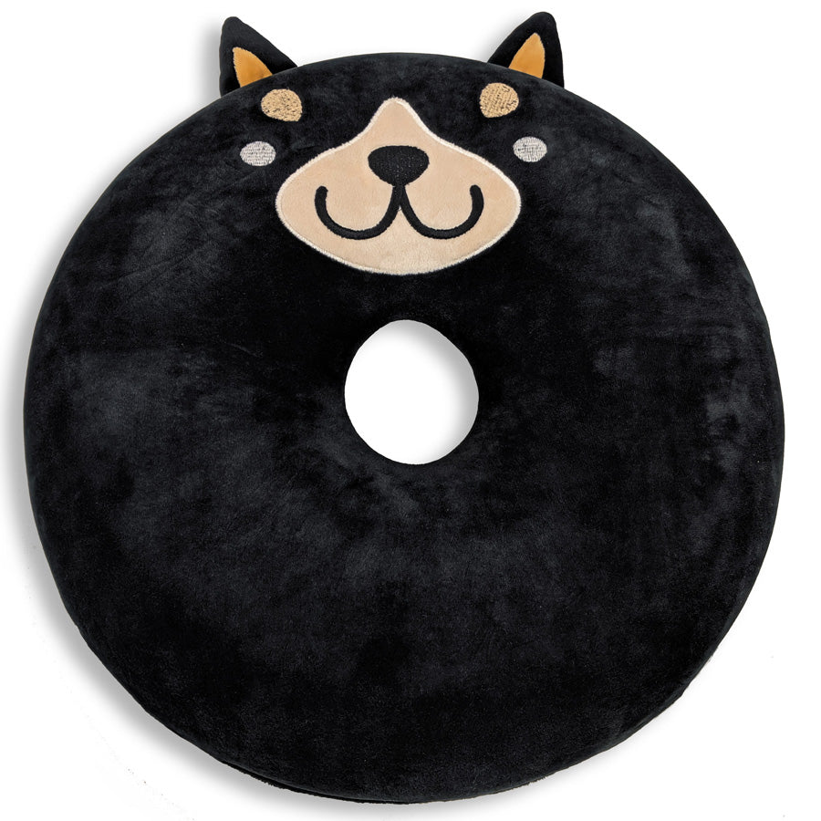 Memory Foam Donut Dog Themed Pillow - Edith The Dog | Ultra Soft Orthopedic Neck Support for Sleeping, Travel & Home Decor | Cute Pet Lover Gift for Dog Owners