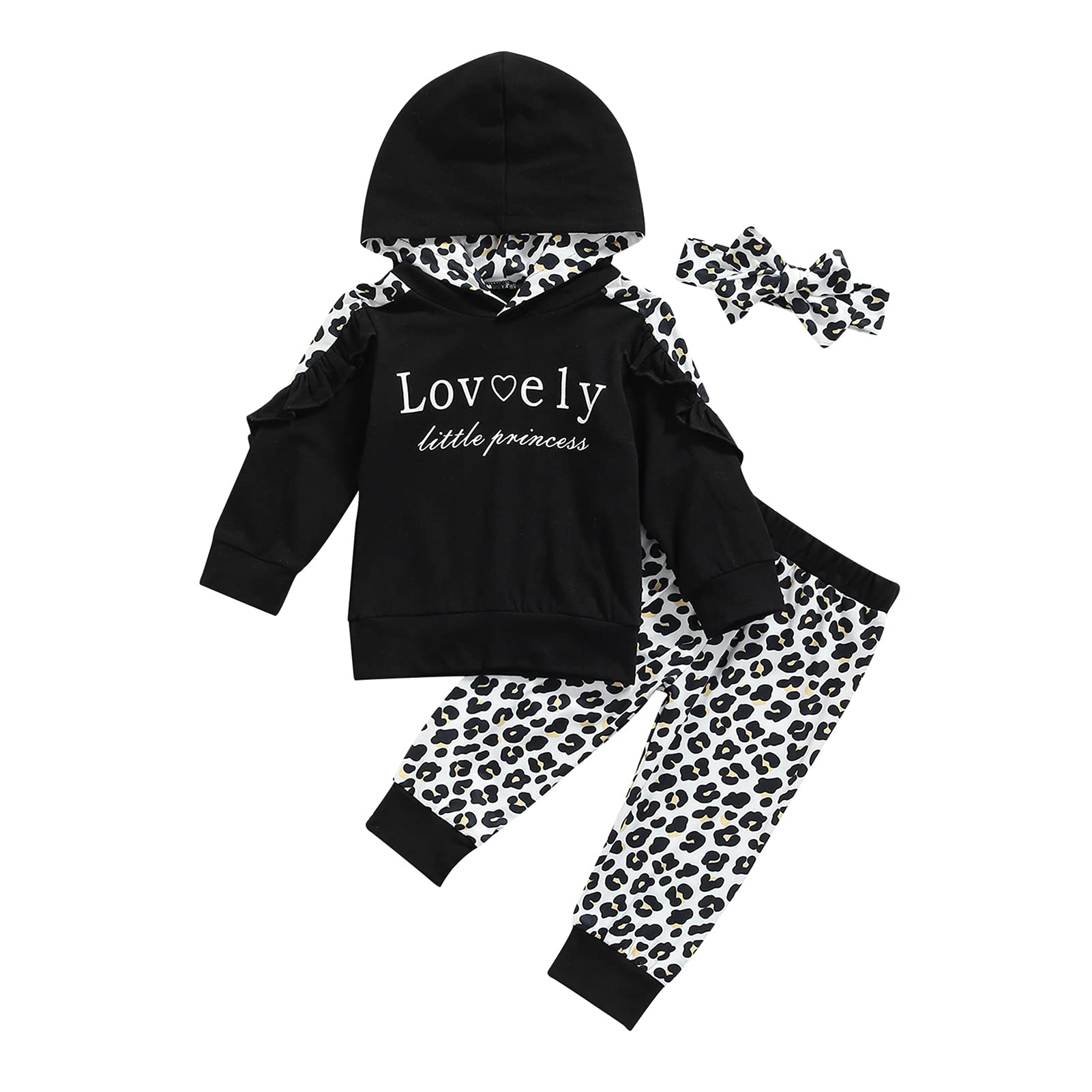 Newborn Baby Girl Clothes Set - Soft Mini Hoodie Sweatshirt & Cute Pants Outfit for Fall Winter | Cozy Toddler Girl Fashion for Playdates, Family Photos & Holiday Gatherings