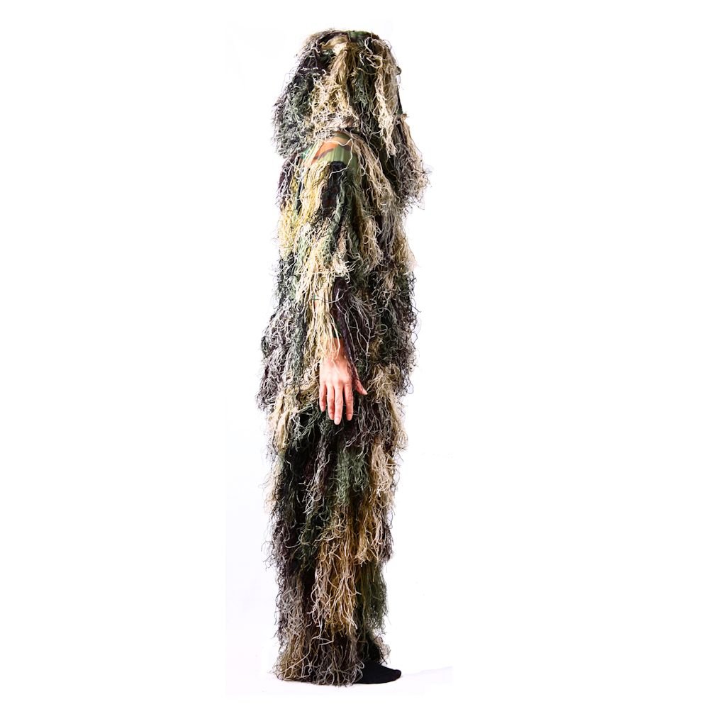 Kids Ghillie Suit - Woodland Camouflage Hunting Outfit for Boys & Girls Age 7-9 (Size M) | Perfect for Outdoor Adventures, Hunting, Airsoft & Nature Exploration