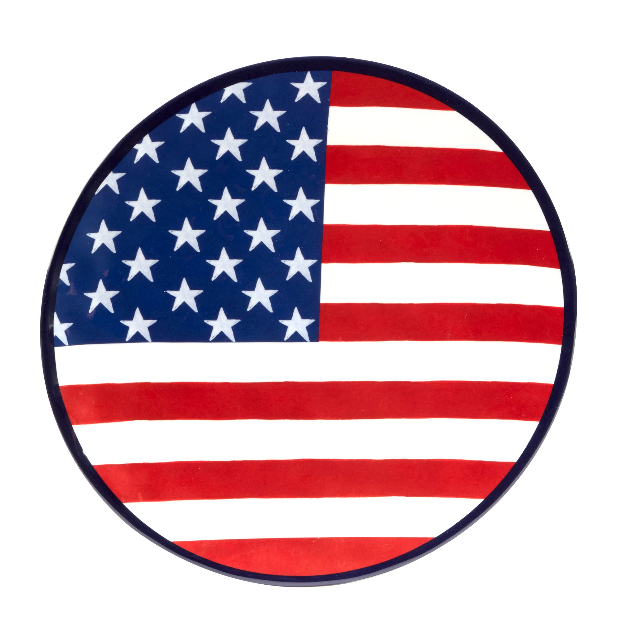 Certified International Stars & Stripes 12-Piece Melamine Dinnerware Set - Service for 4, Durable & Colorful Plates, Bowls & Mugs - Perfect for Outdoor Dining, Picnics & Patriotic Parties