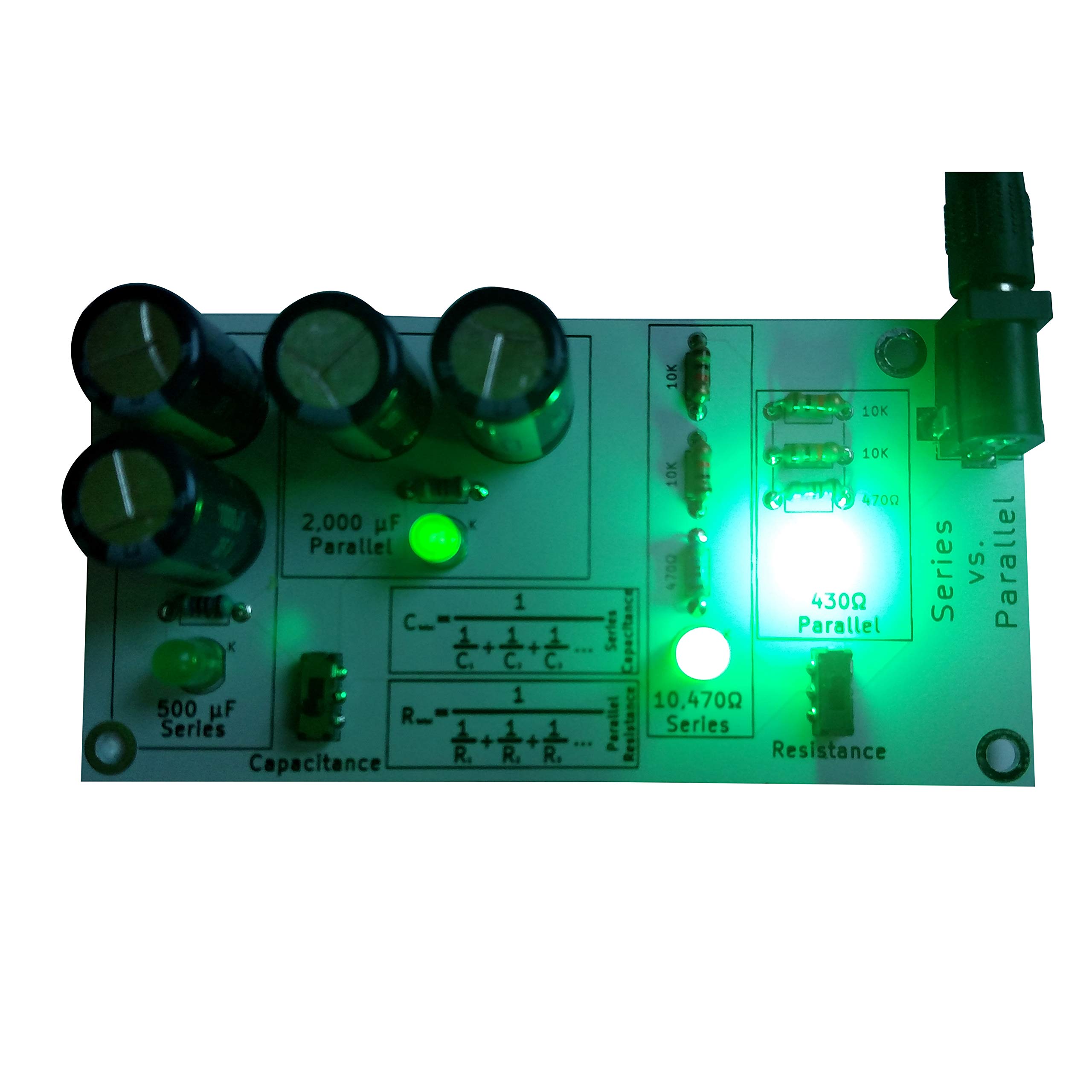 4-in-1 Electronics Learning Kit with Soldering Practice - Multiplexer, Resistor, Capacitor & Series/Parallel Circuits for Beginners | STEM Education, DIY Projects & Home Learning