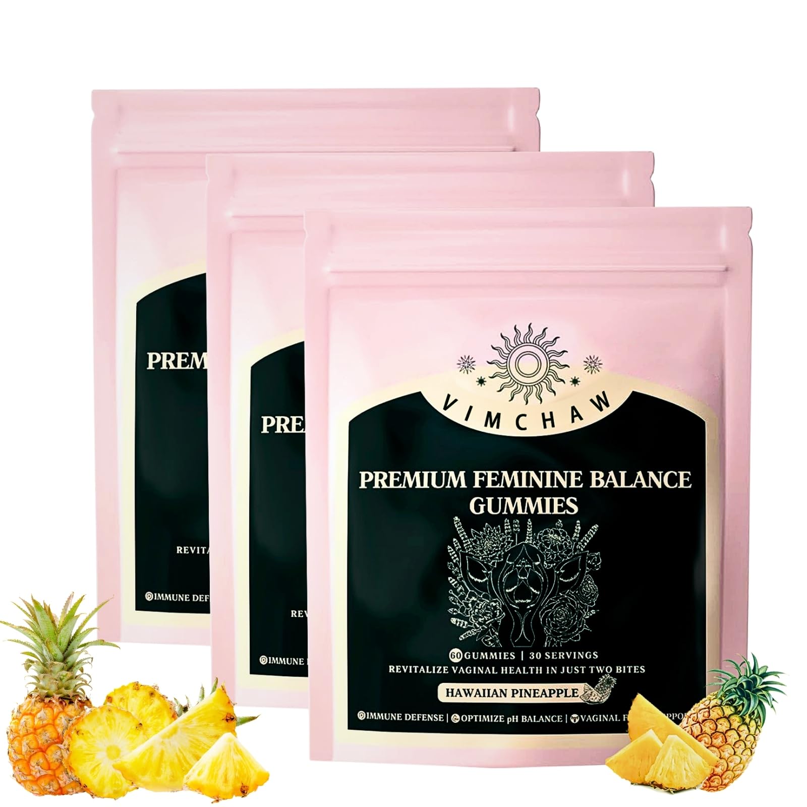 Delicious Pineapple Gummy Candy (2 Pack) - Sweet & Tangy Tropical Treats for Kids, Parties & Snacking