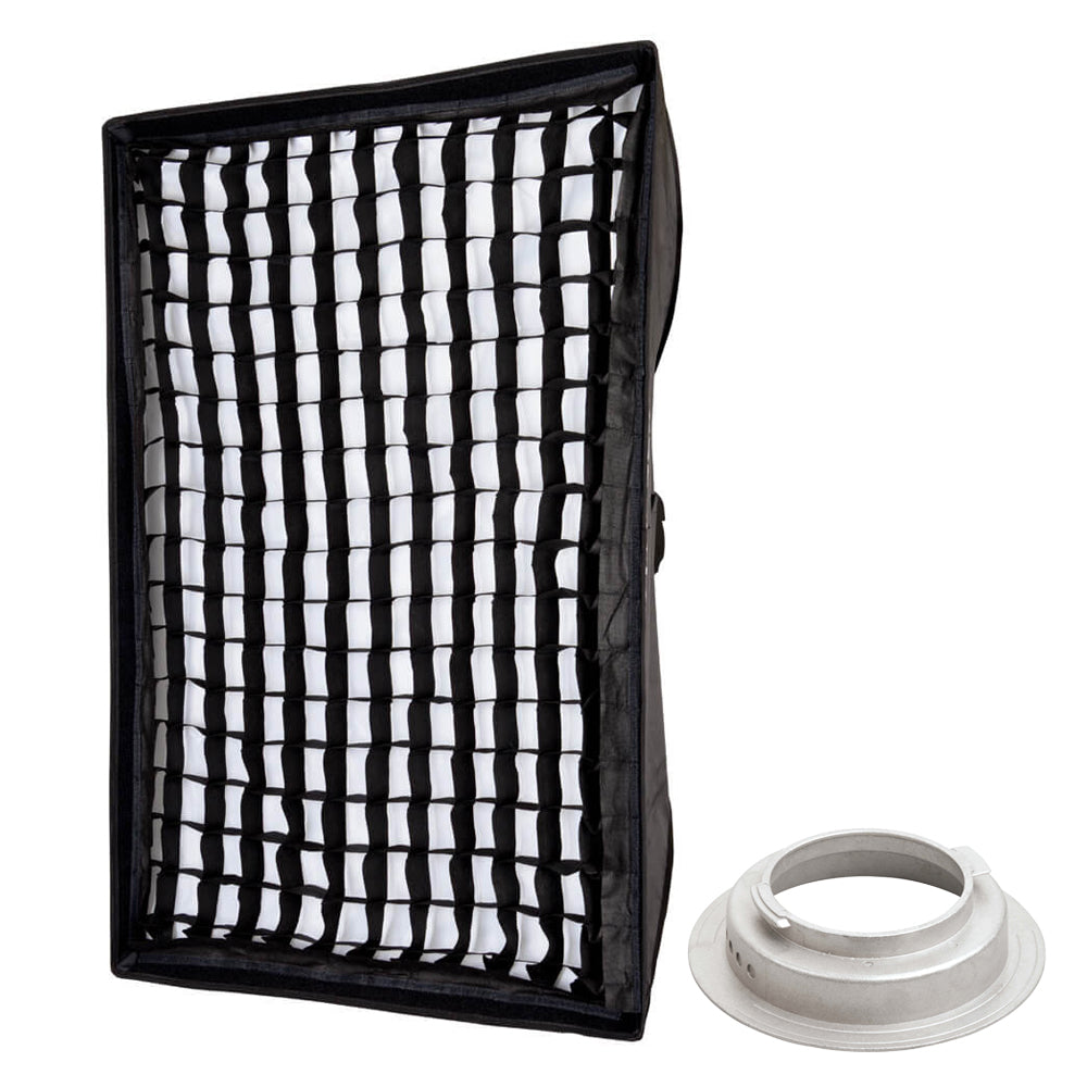 60x90cm (2'x3') Professional Rectangular Softbox with Mounting Ring - Perfect for Studio Photography, Portrait Lighting, and Product Shoots