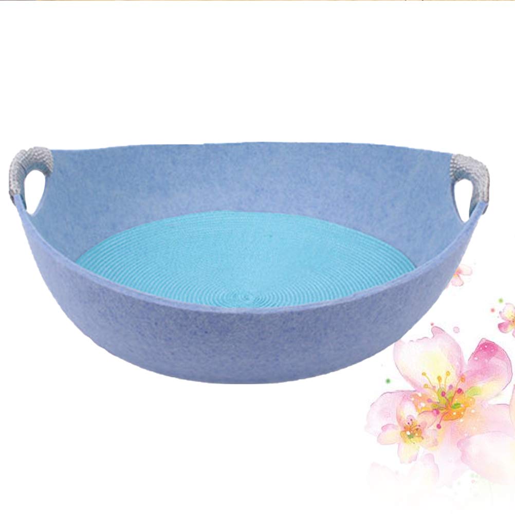 TEHAUX Cat Bed - Soft Felted Pet Cooling Bed for Cats & Small Dogs, Hammock Pad & Lounge Perch for Indoor/Outdoor Use - Perfect for Napping, Relaxing & Keeping Pets Cool in Summer