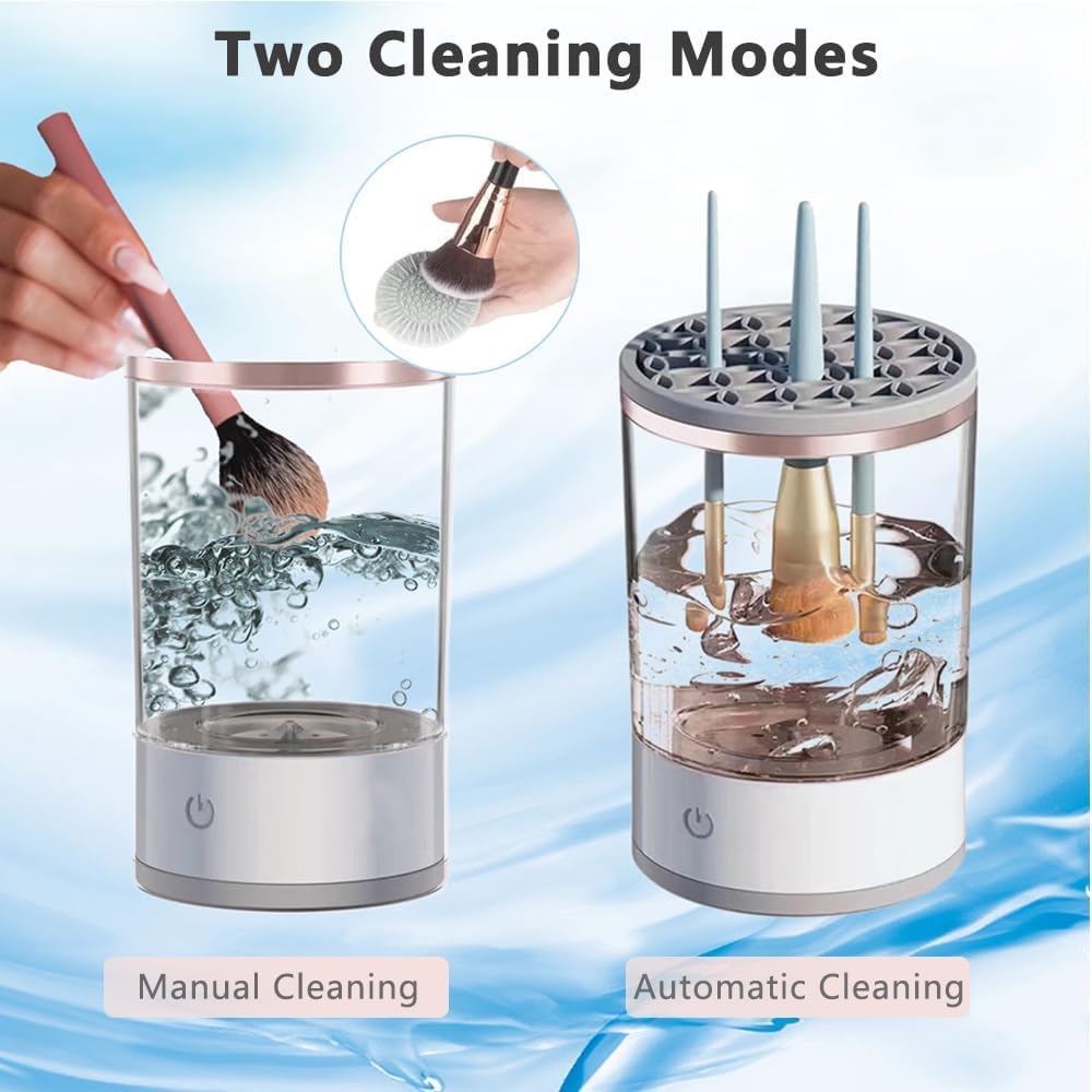 PARON USB Automatic Makeup Brush Cleaner - Electric Cosmetic Brush Cleaner for All Size Beauty Brushes, Deep Cleaning with Auto-Rotating Technology | Perfect for Home & Professional Makeup Artists