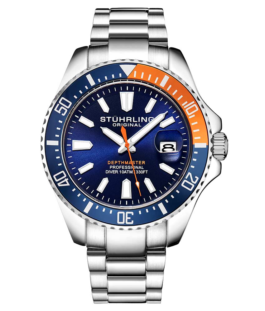 Depthmaster 3950A 42mm Quartz Diver Watch - Waterproof Luxury Dive Watch for Men - Perfect for Scuba Diving, Swimming & Outdoor Adventures