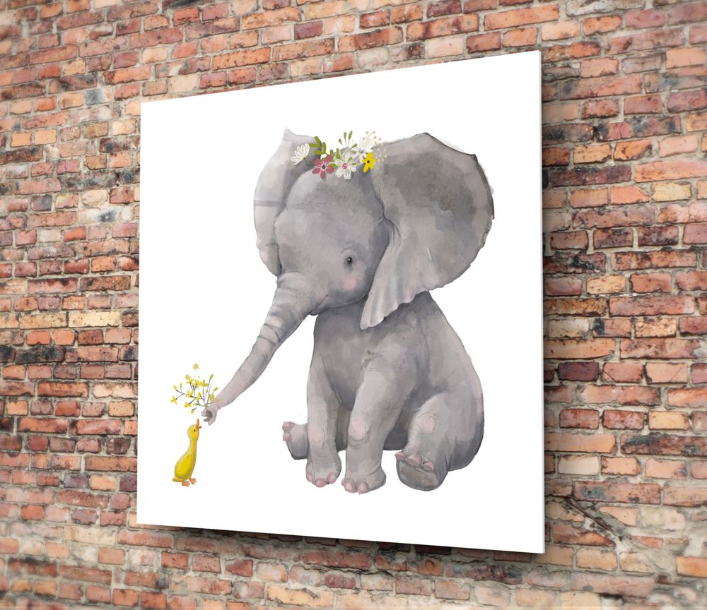 Elephant and Duck Plush Toys - Soft Stuffed Animals for Kids, Perfect for Cuddling, Gifts, and Nursery Decor | Ideal for Birthdays, Baby Showers, and Playtime