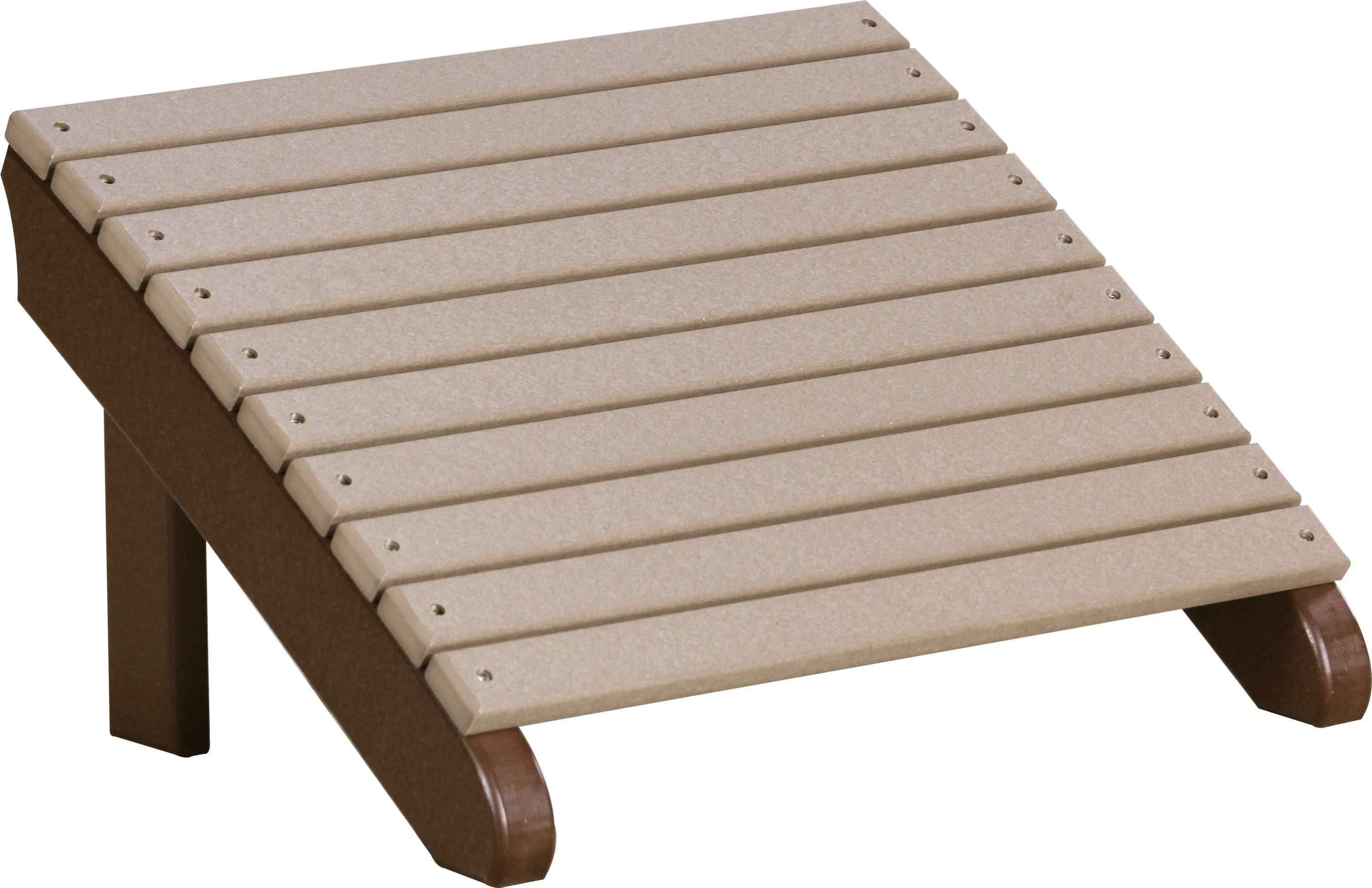 LuxCraft Deluxe Adirondack Footrest - Premium Outdoor Patio Chair Footstool for Relaxing in Garden, Deck or Backyard - Comfortable & Durable Wooden Footrest for Lounge Chairs