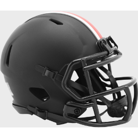 Ohio State Buckeyes NCAA Mini Speed Football Helmet - Satin Black Collectible - Perfect for Game Day Decor, Sports Memorabilia Display & Buckeyes Fan Gifts