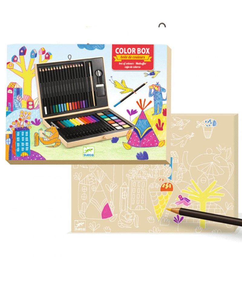 Premium Djeco Colored Pencils & Art Set - 24 Vibrant Colors for Kids & Adults | Perfect for Sketching, Drawing & DIY Crafts
