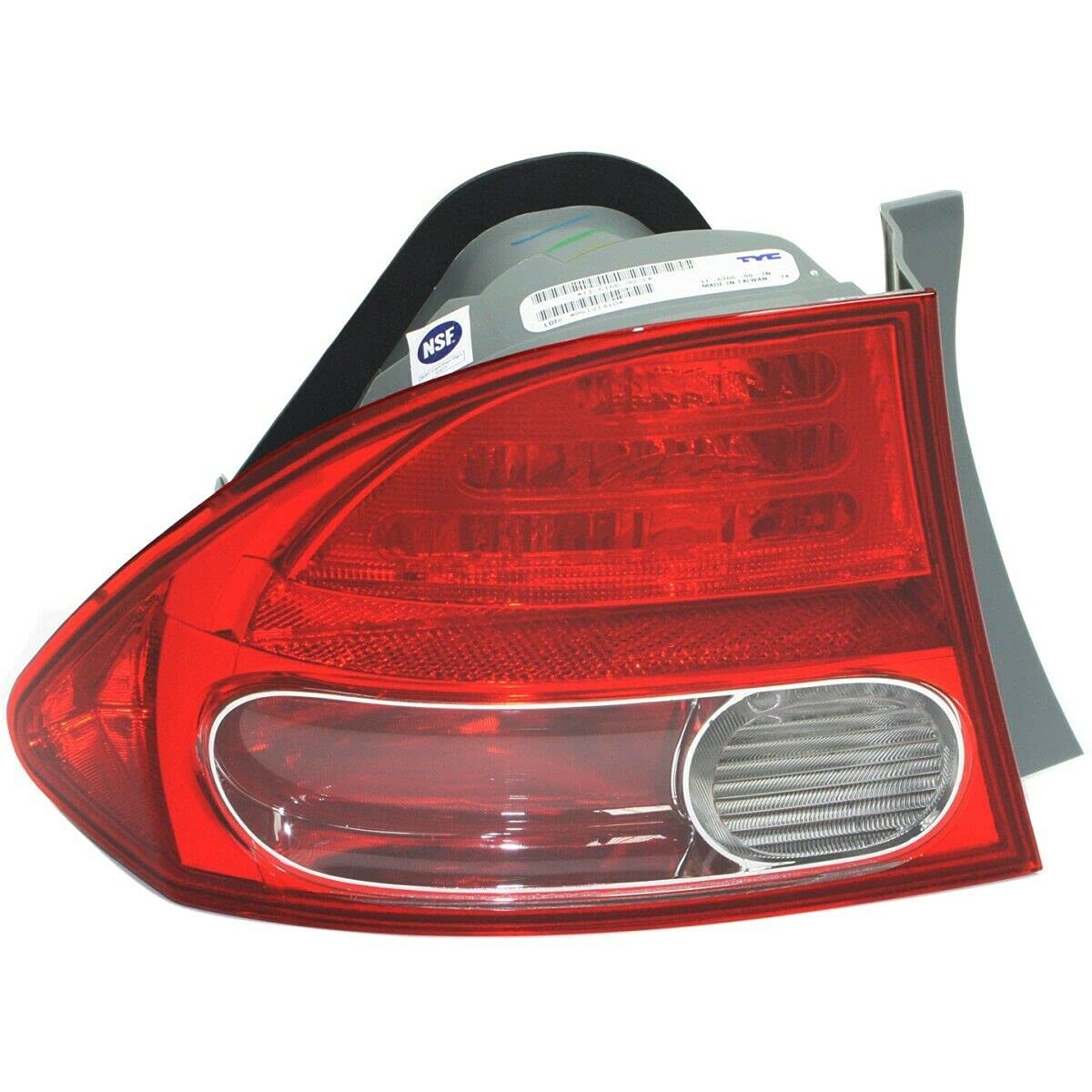 Replacement Left Side Tail Light Lamp for Honda Civic - Driver Side Outer Light - Perfect for DIY Repair & Auto Maintenance | Upgrade Your Car's Safety & Style