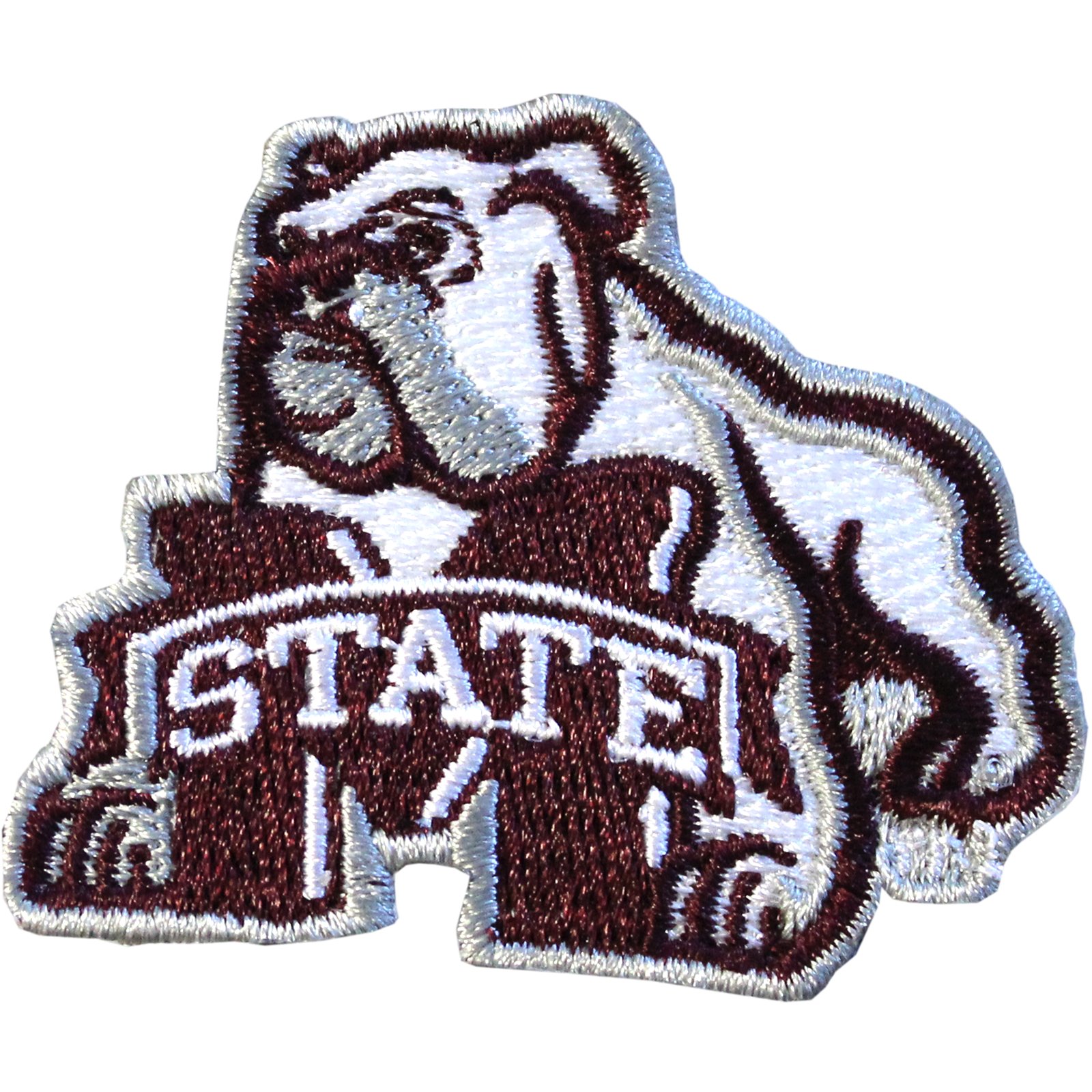 Mississippi State Bulldogs Embroidered Iron-On Patch - Medium Size for Jackets, Hats, Bags & DIY Crafts - Official NCAA College Team Logo