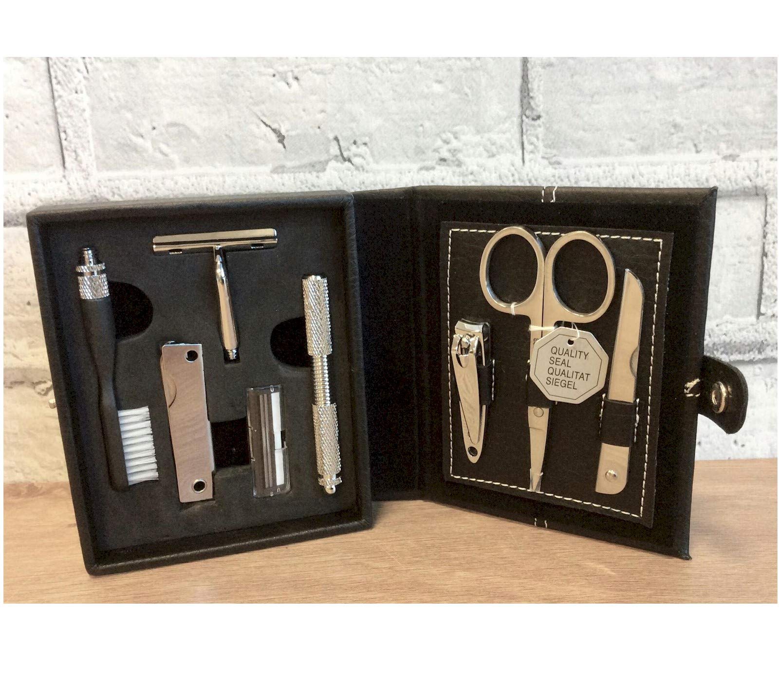 8-Piece Professional Manicure Set with Nail Clippers, Cuticle Scissors & More - Perfect for Home Nail Care & Salon Use