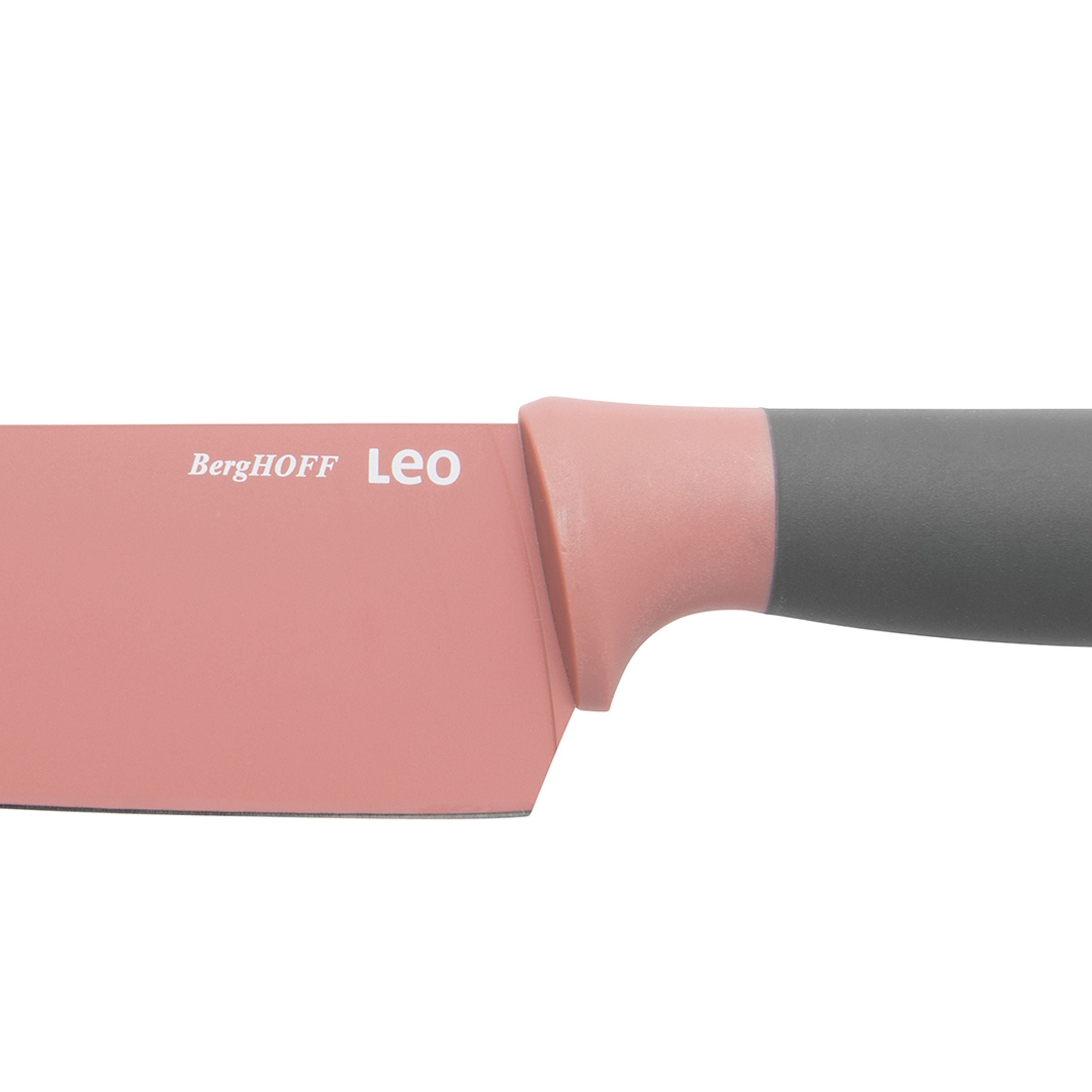 BergHOFF Leo 5-Piece Knife Set with Cutting Board - Pink & Green Kitchen Utensils for Chopping, Slicing & Food Prep | Perfect for Home Cooking & Gift Giving