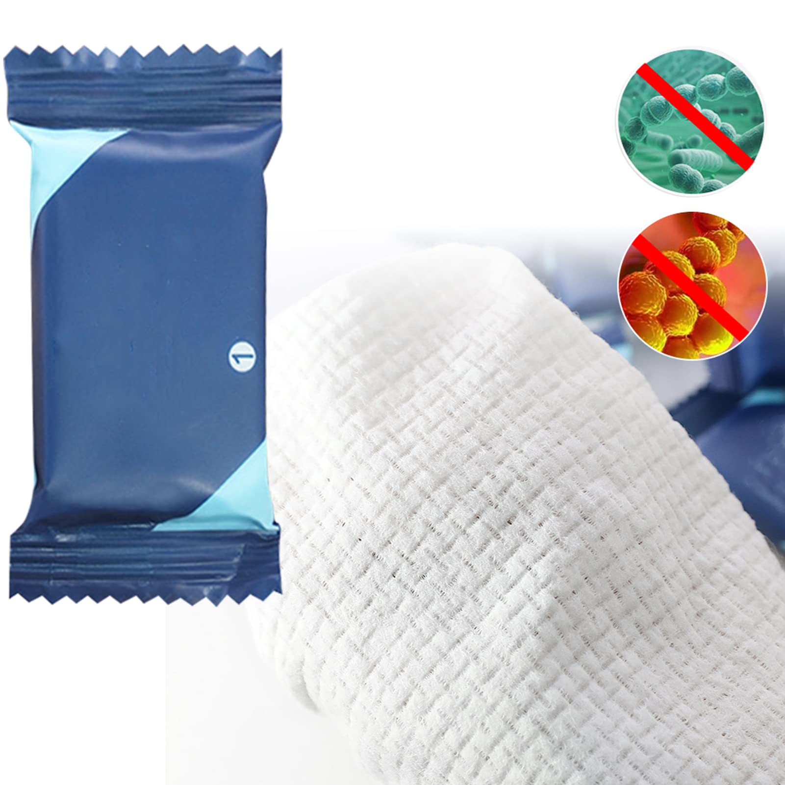 **Soft Compressed Face Towels - 3 Pack Disposable Cotton Cleaning Towels for Makeup Removal, Travel & Skincare | Portable, Skin-Friendly & Gentle**    *(Perfect for Travel, Gym, Camping, Daily Skincare & On-the-Go Cleansing!)*