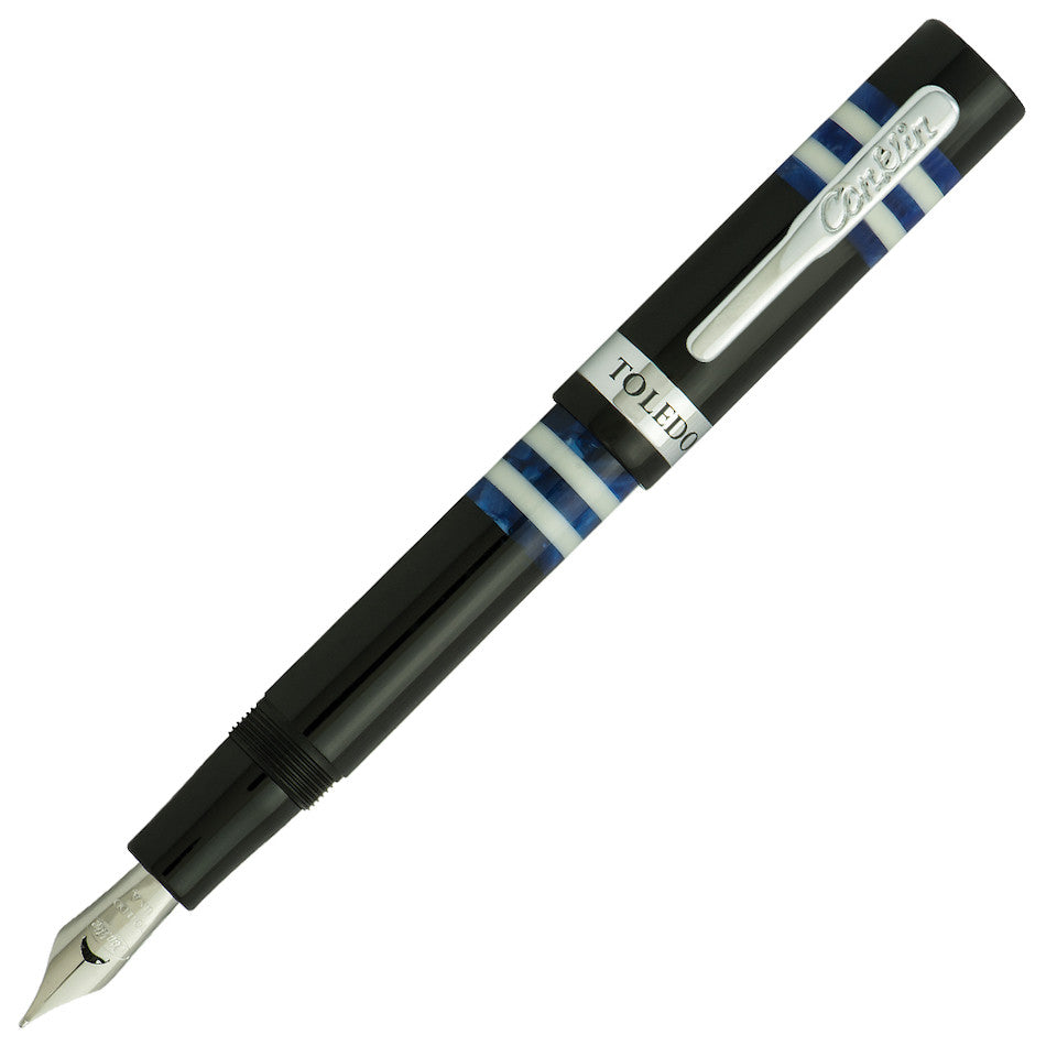 Conklin Toledo Fountain Pen - Premium Blue Ink Fountain Pen for Writing, Calligraphy & Gifts - Elegant Office, School & Special Occasion Use