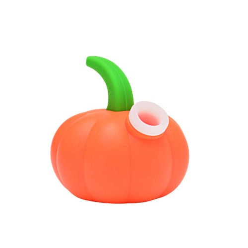 Premium Pumpkin-Shaped Silicone Bubbler Pipe for Smoking - Halloween, Thanksgiving & Fall Decor - Portable, Durable & Easy to Clean - Perfect for Home Use, Parties & Gifts