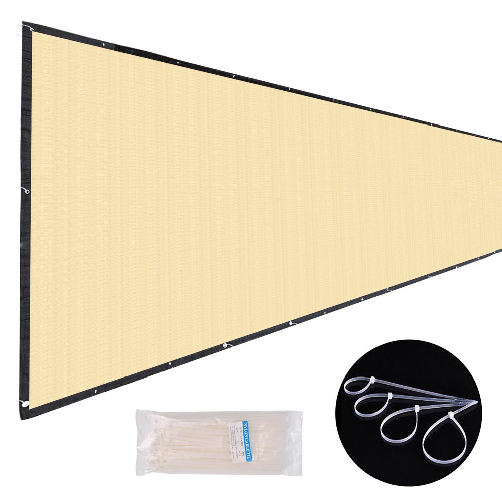 TheLAShop 6'x50' Privacy Fence Screen - 90% UV Blocking Mesh for Backyard, Garden & Pool Area Protection | Durable Outdoor Fencing Solution for Patio, Deck & Side Yard