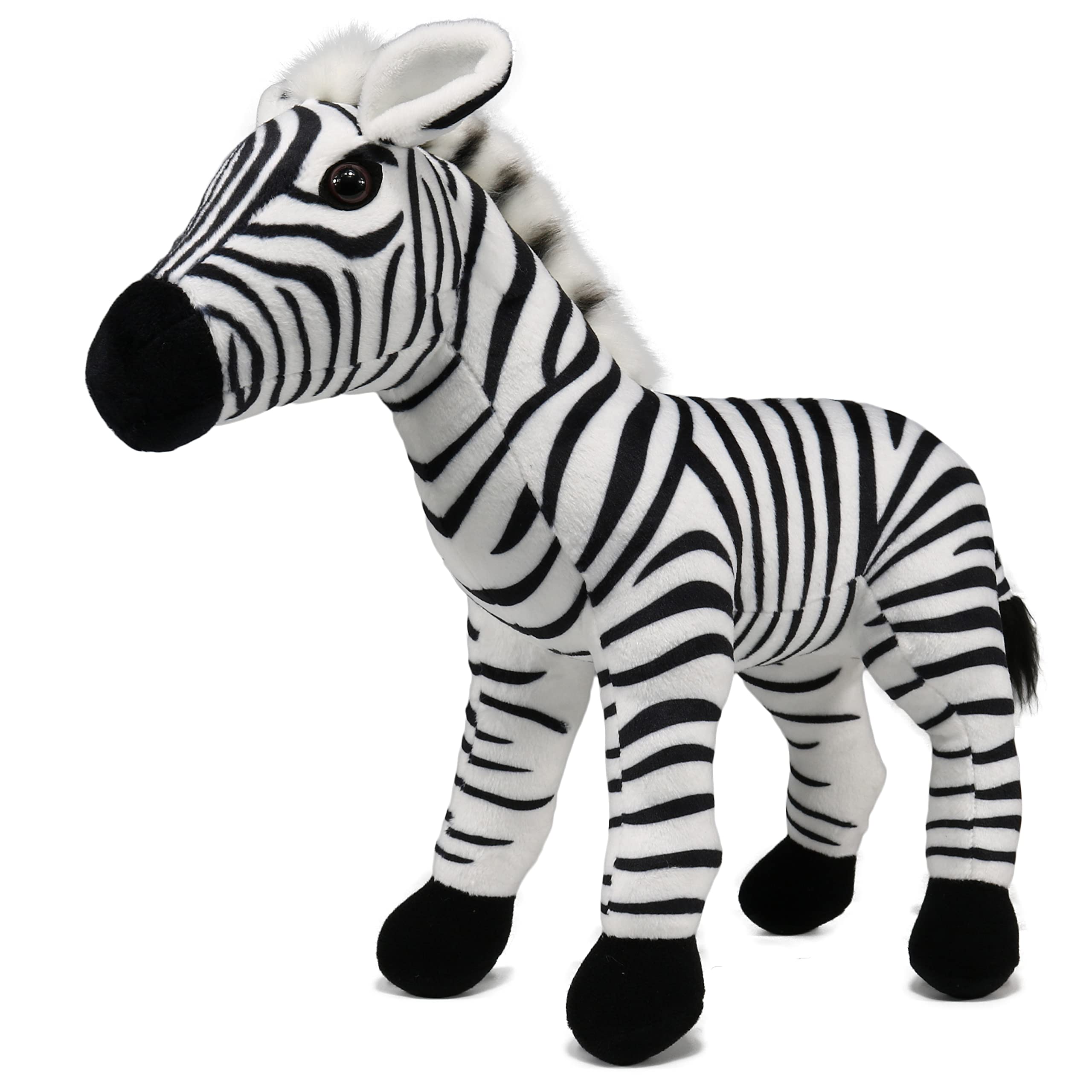 11 Inch Zebra Plush Toy - Soft Wild Animal Stuffed Bear for Kids, Zoo Family Gift | Perfect for Nursery Decor, Birthday Presents & Cuddling