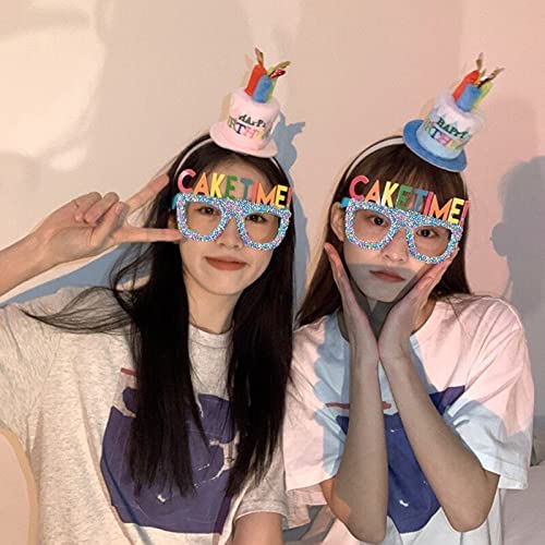 AMFIN® Birthday Cake Decorations - 1pc Fun Sunglasses for Kids Party, Photo Shoot Props, Cake Topper Accessories - Perfect for Birthday Celebrations, Baby Showers & Themed Events