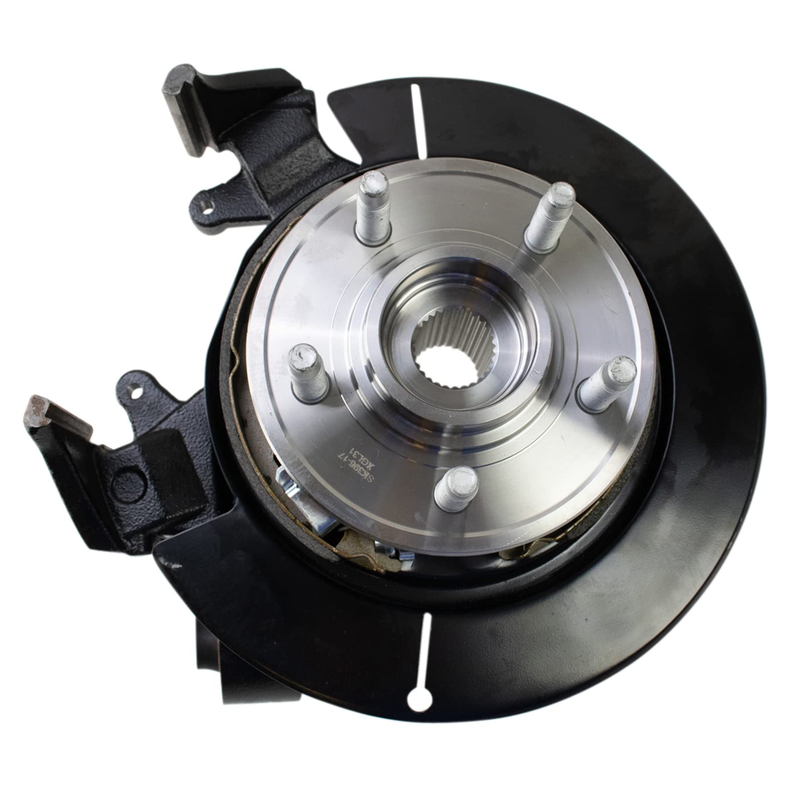 TRQ Rear Wheel Bearing & Hub Assembly with Knuckle RH for Ford Lincoln Mercury - Durable Replacement Part for Smooth Driving & Enhanced Safety - Perfect for Highway Commutes, Off-Road Adventures & Daily City Driving