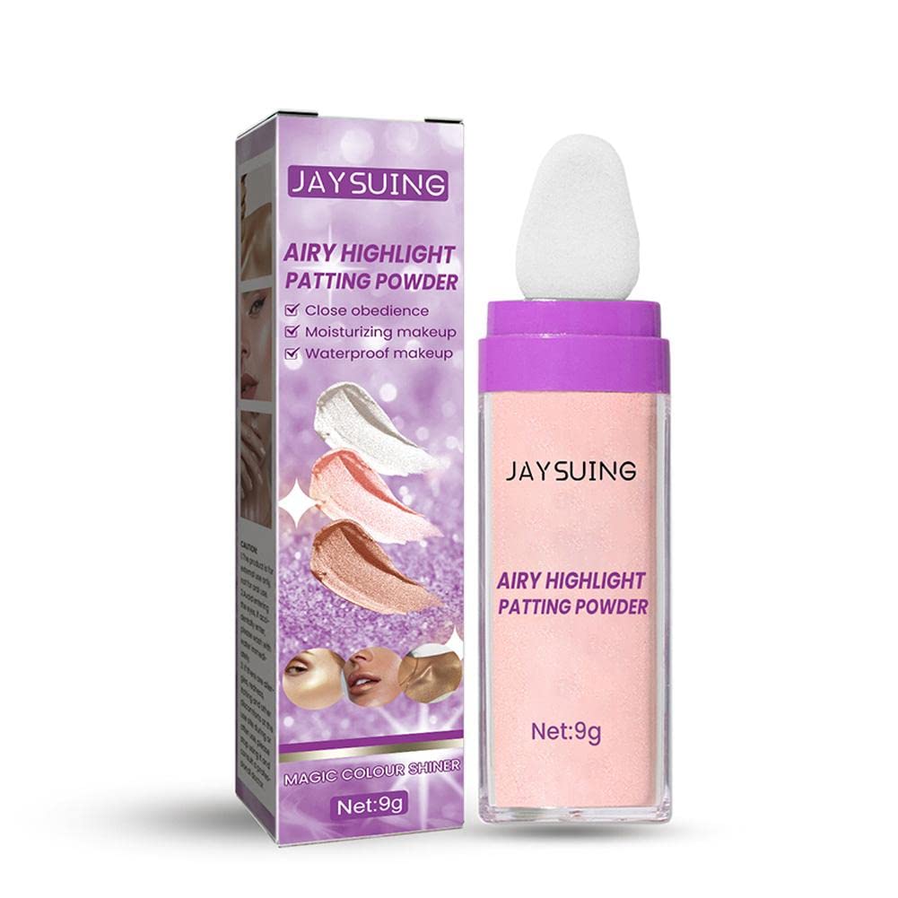 New White Moonlight Highlighter Powder - Fairy Dust Glitter Shimmer Contour Powder for Face & Body Makeup | Perfect for Highlighting Cheekbones, Nose Bridge & Collarbone | Great for Parties, Photos & Special Occasions